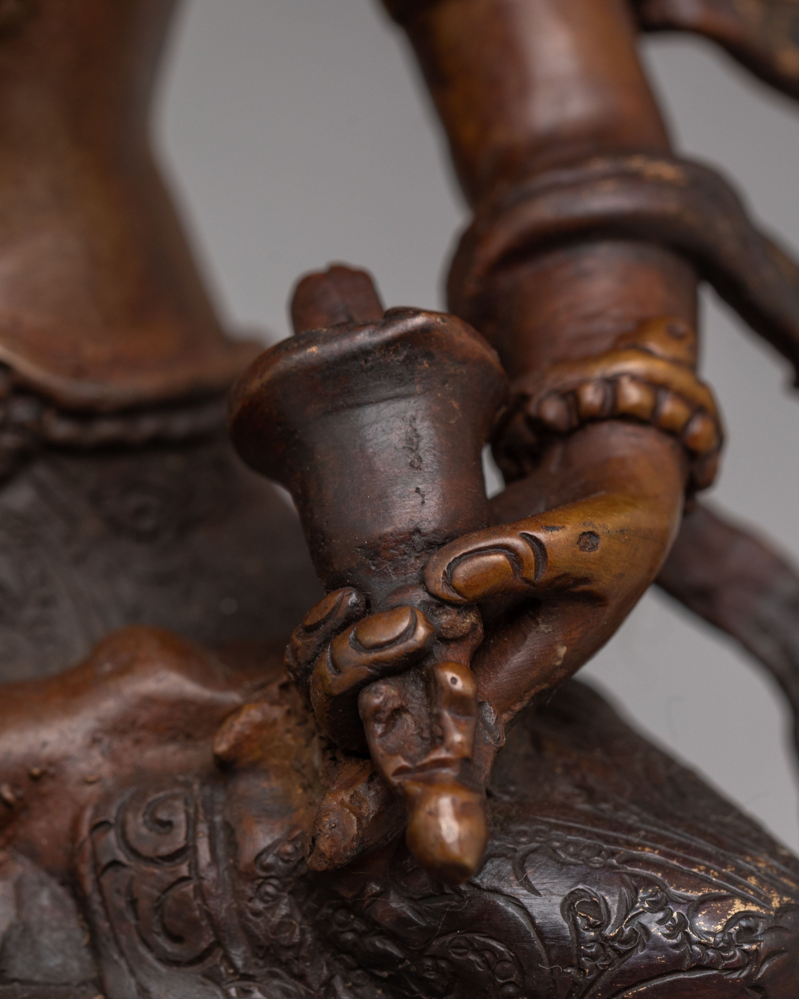 Handmade Oxidized Vajrasattva Statue | Tibetan Buddhist Art