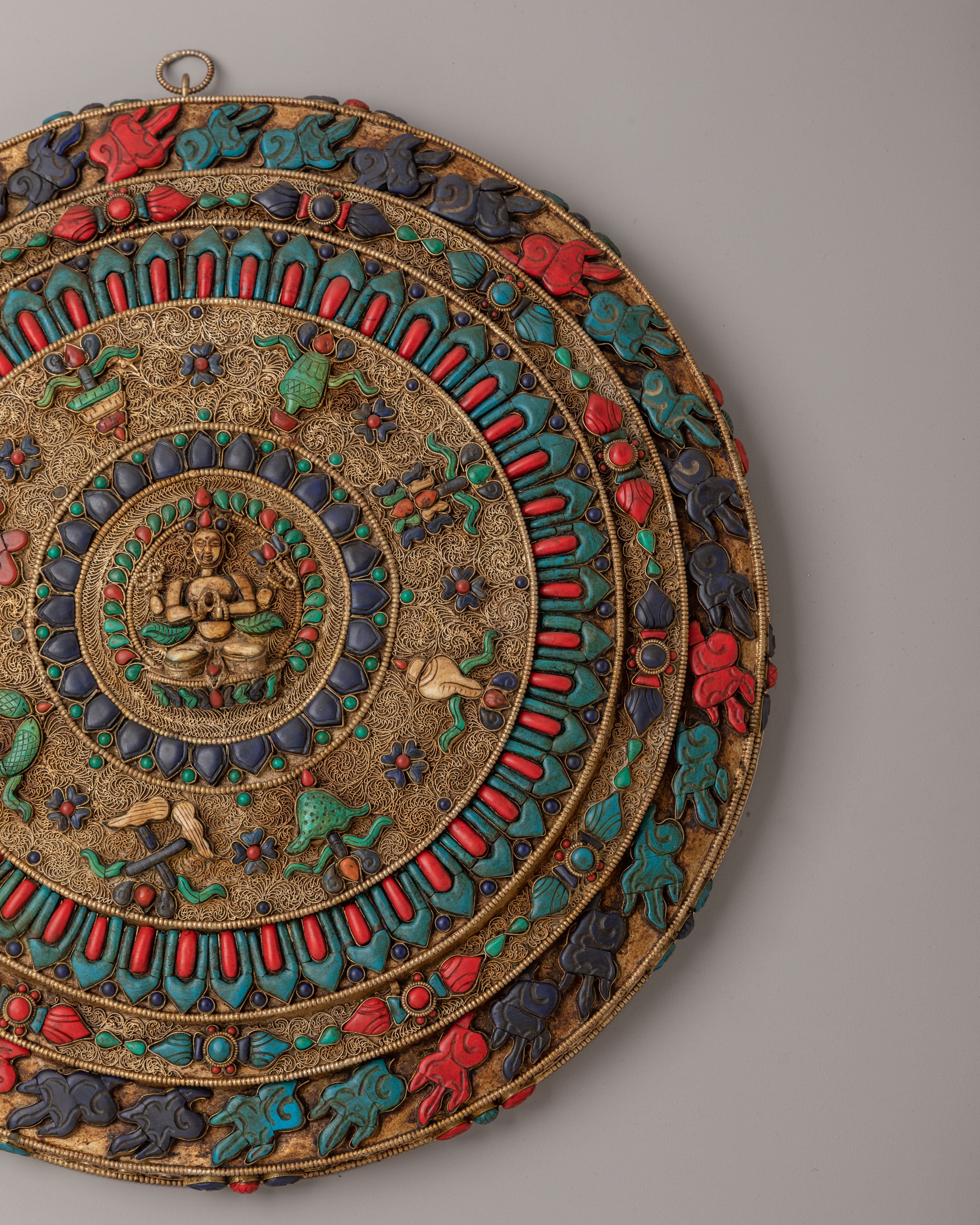 Handcrafted Chenrezig Wall Hanging | Spiritual Decor