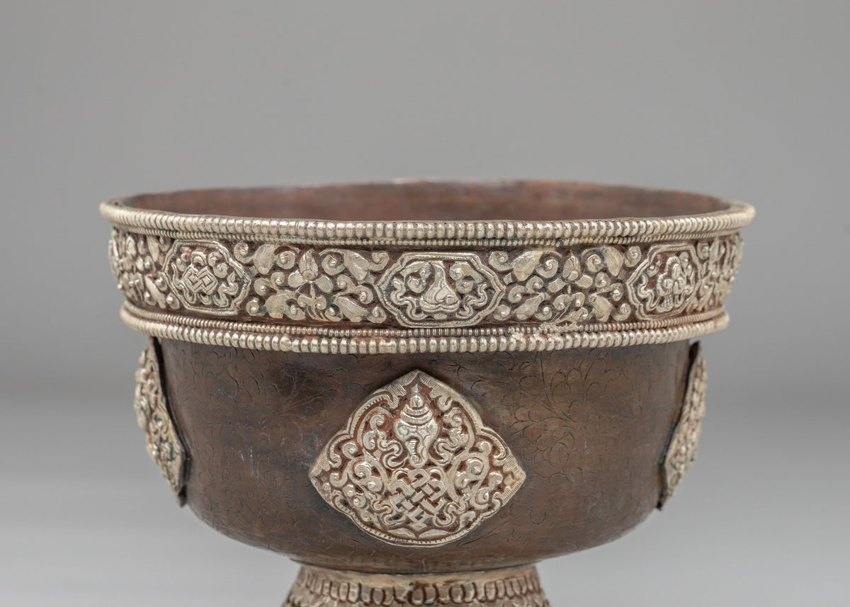 Handcrafted Himalayan Offering Bowl Set | Spiritual Home Decor