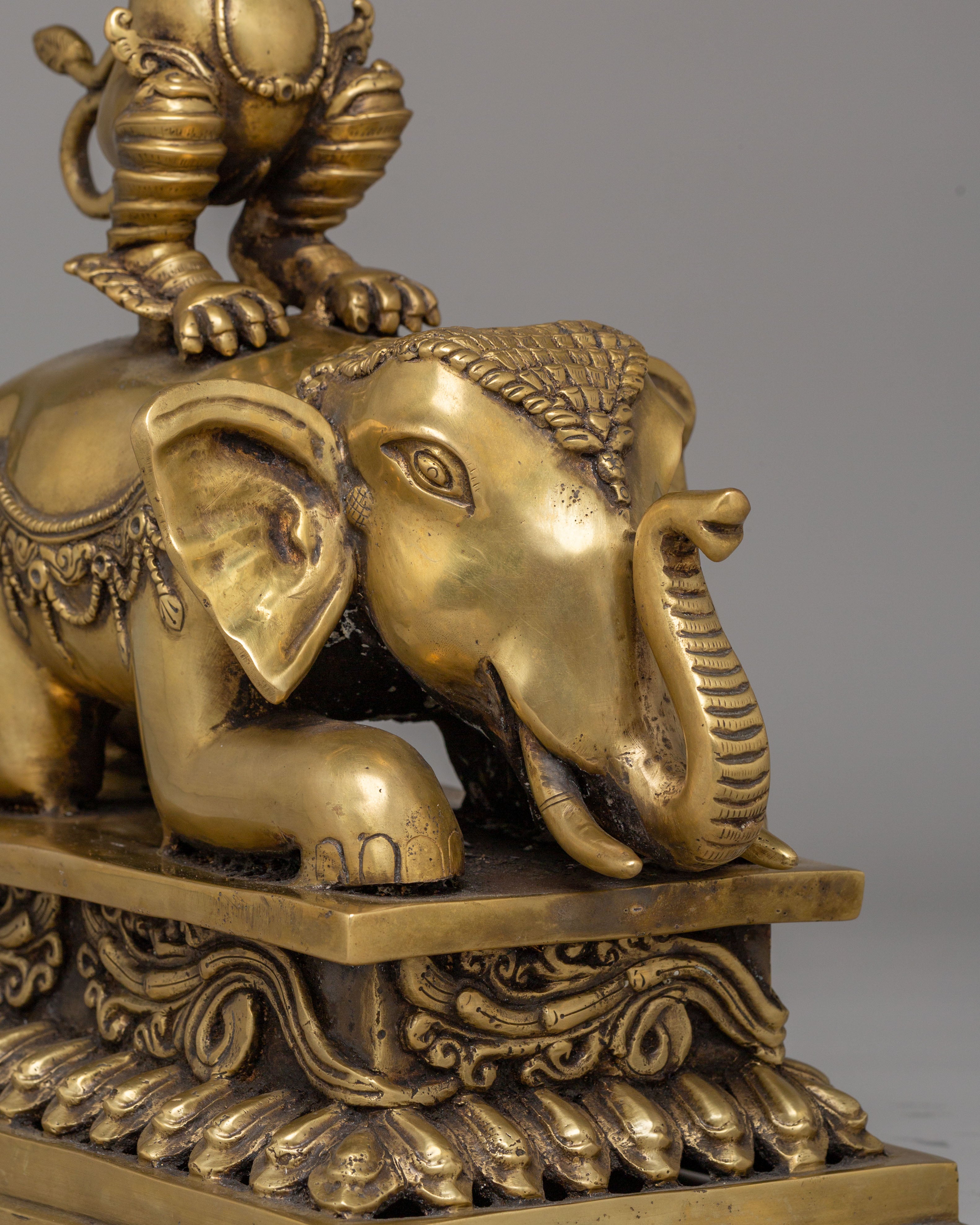 Elephant Oil Lamp Set | Perfect for Altar Decor