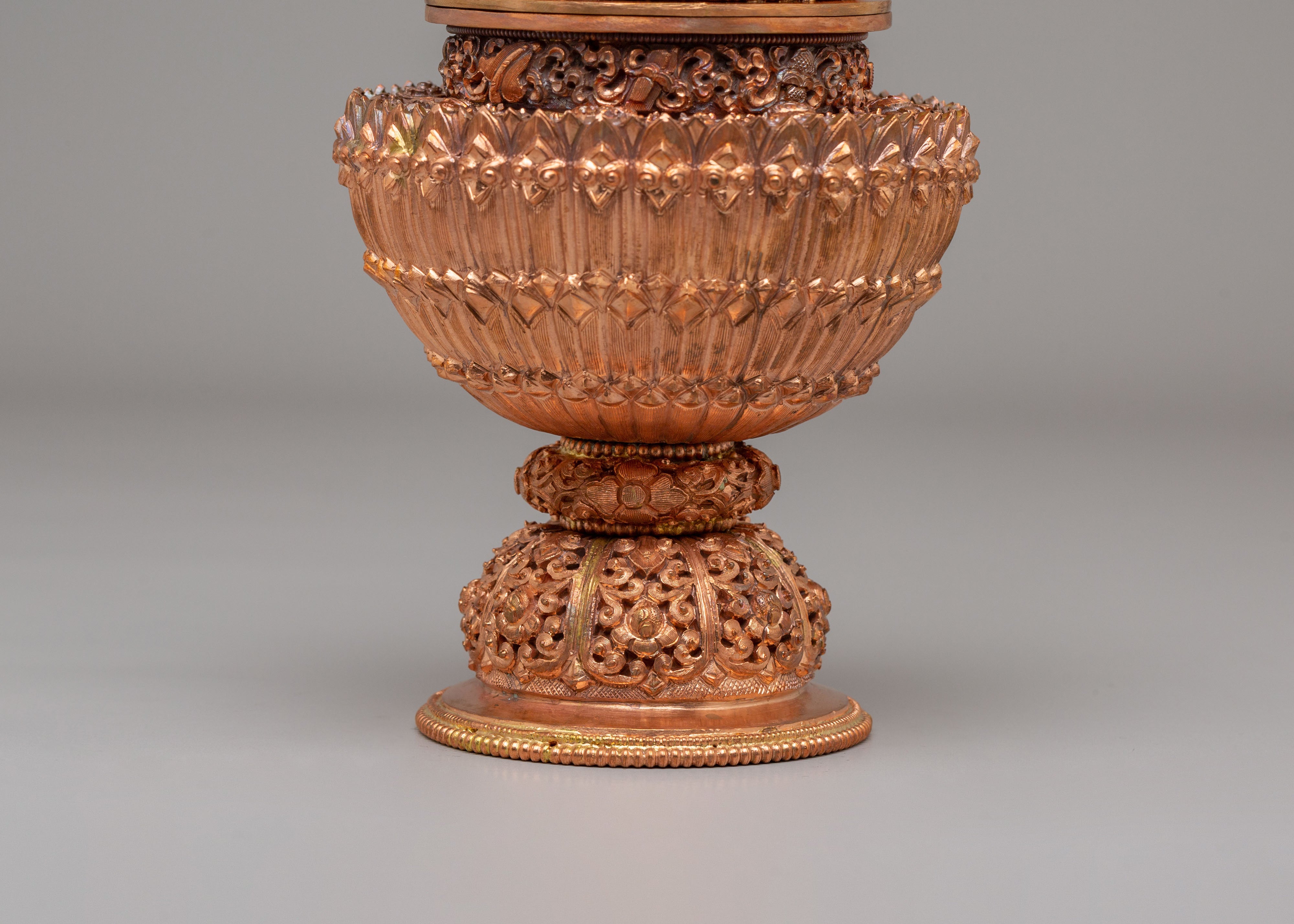 Handmade Dhupur Rice Pot | Tibetan Buddhist Ritual Vessel