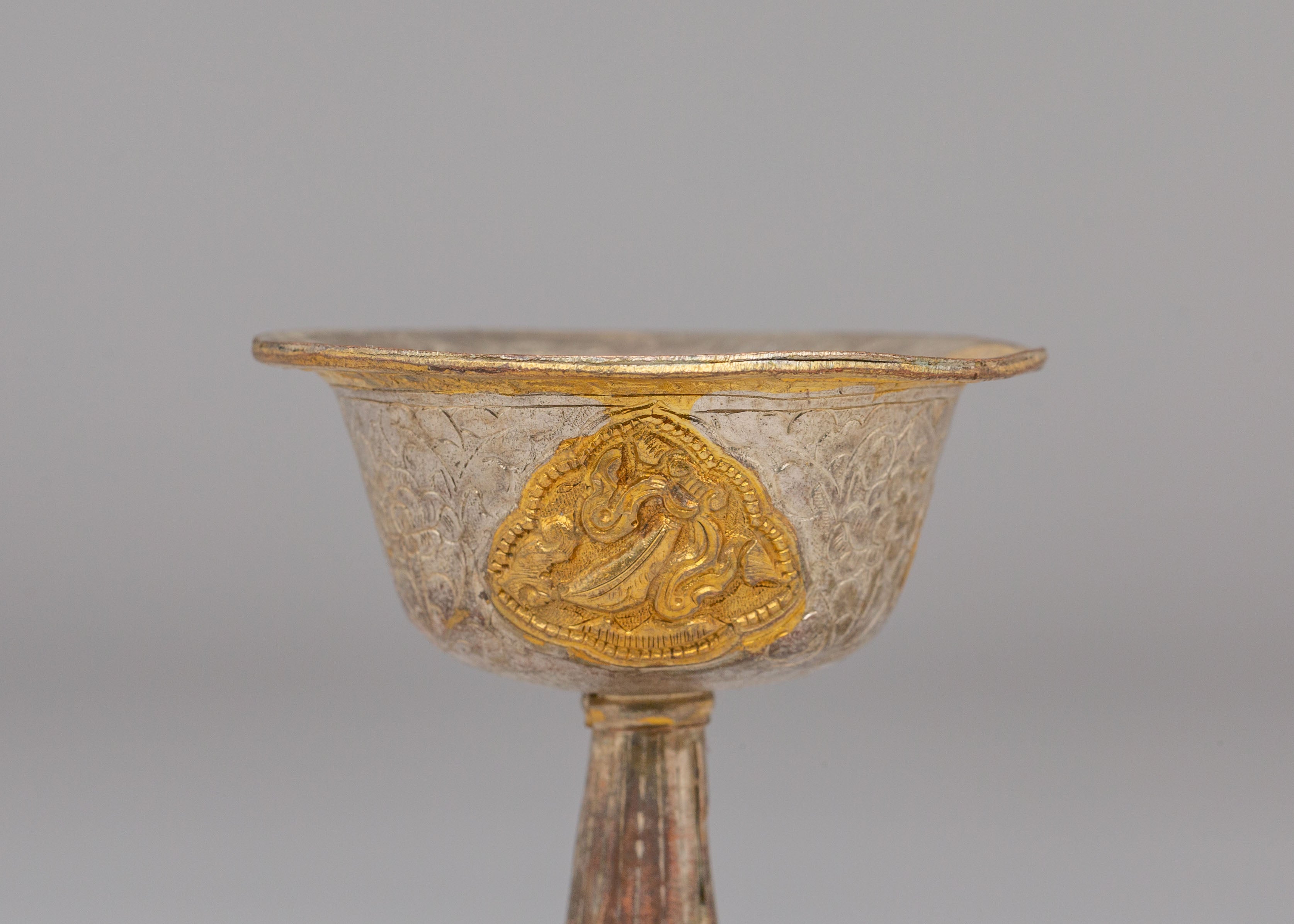 Handmade Tibetan Ritual Serkyem | Copper Buddhist Offering Vessel
