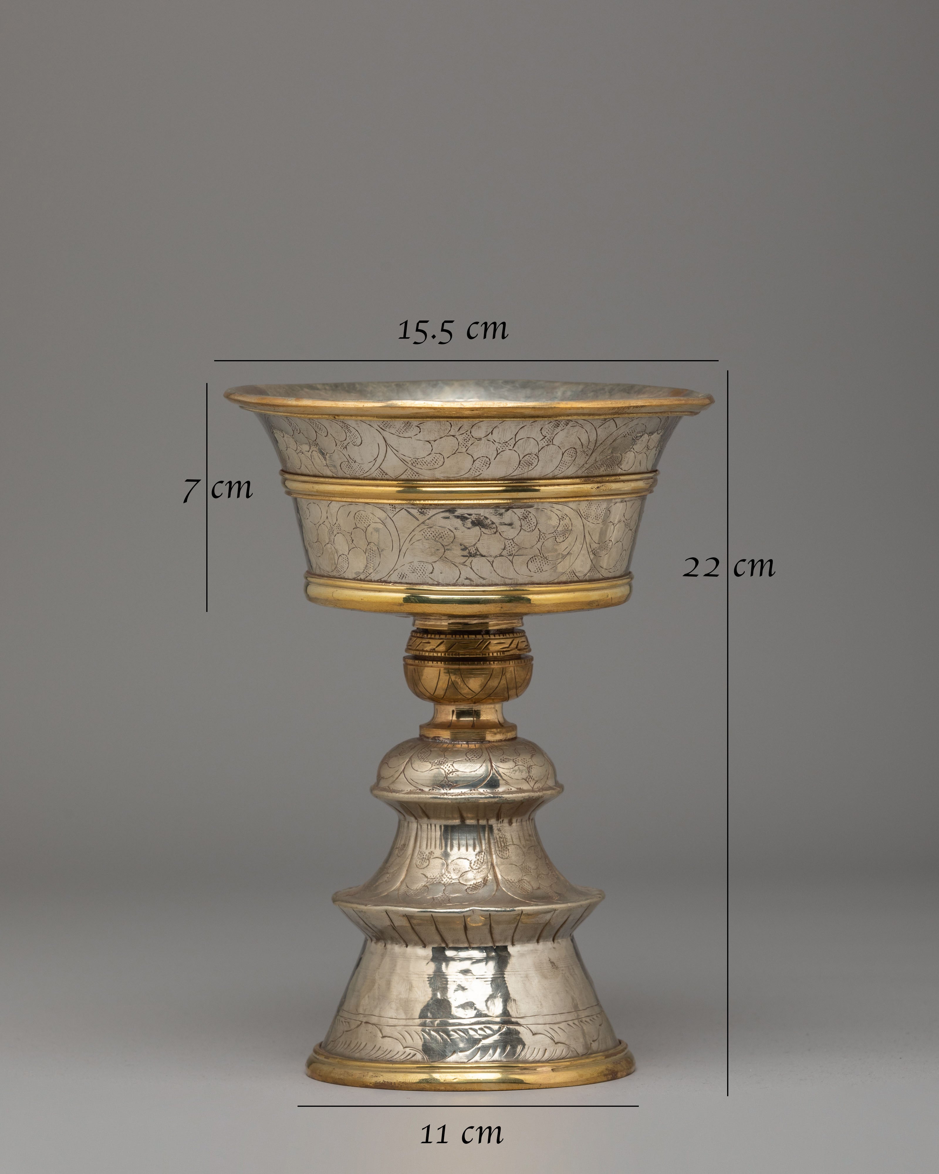 Vajrayana Altar Butter Lamp | Offering Light to the Enlightened Ones