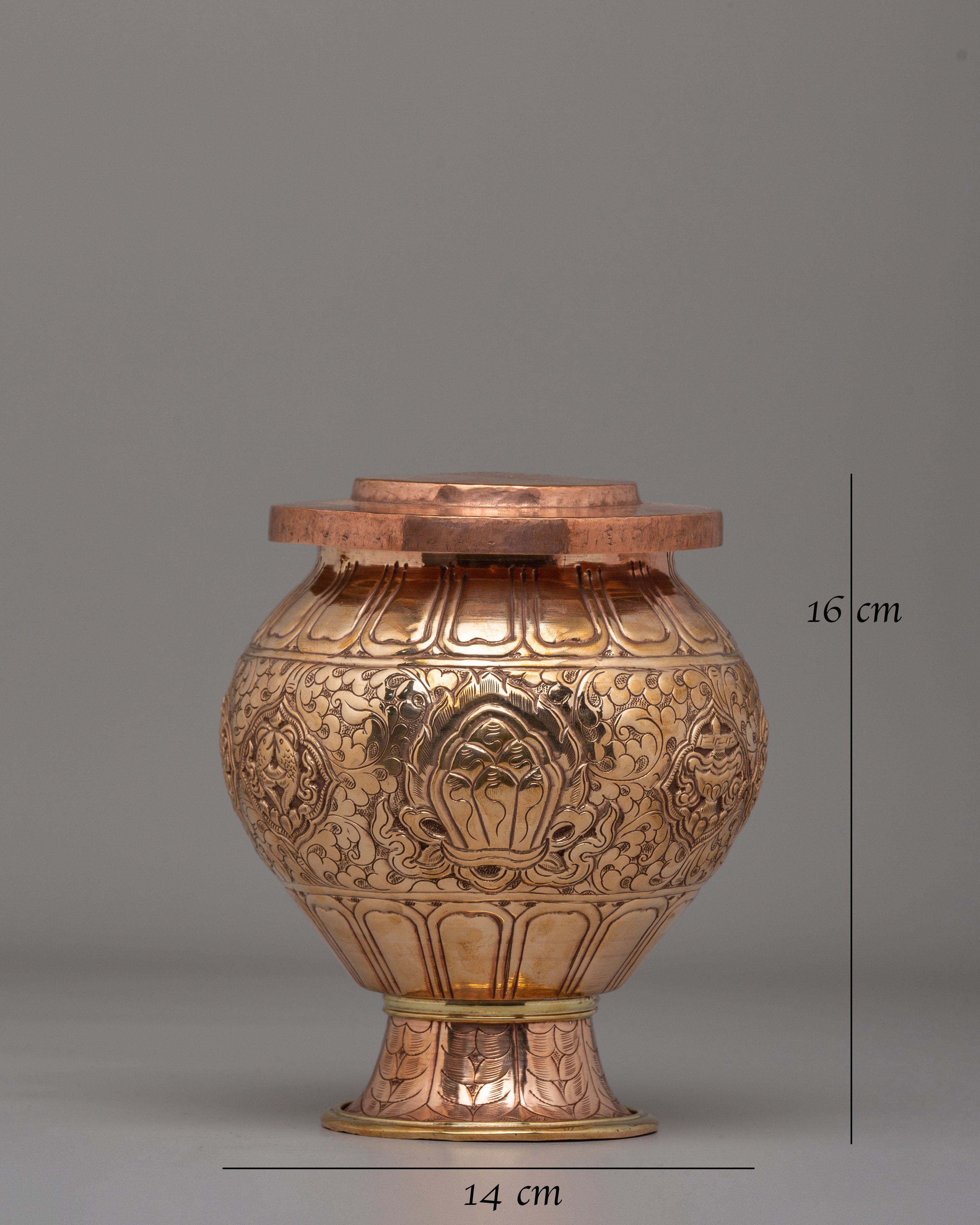 Himalayan Ritual Kalash | Auspicious Buddhist Offering Vessel