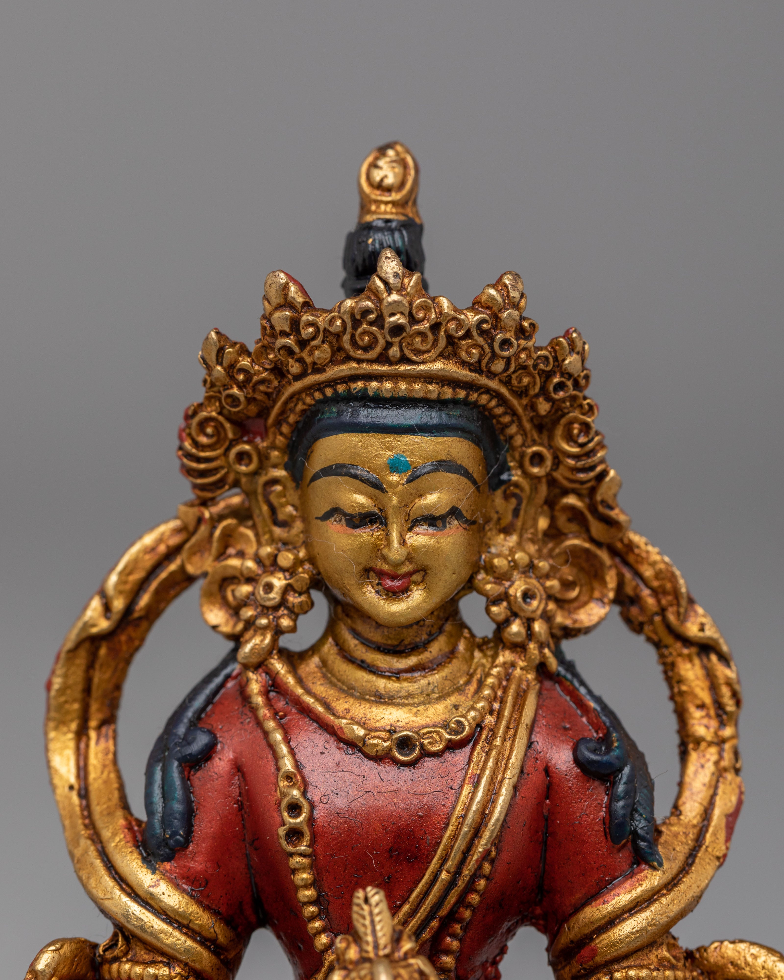 Amitayus Longevity Buddha Statue | 24K Gold Plated Buddhist Decor