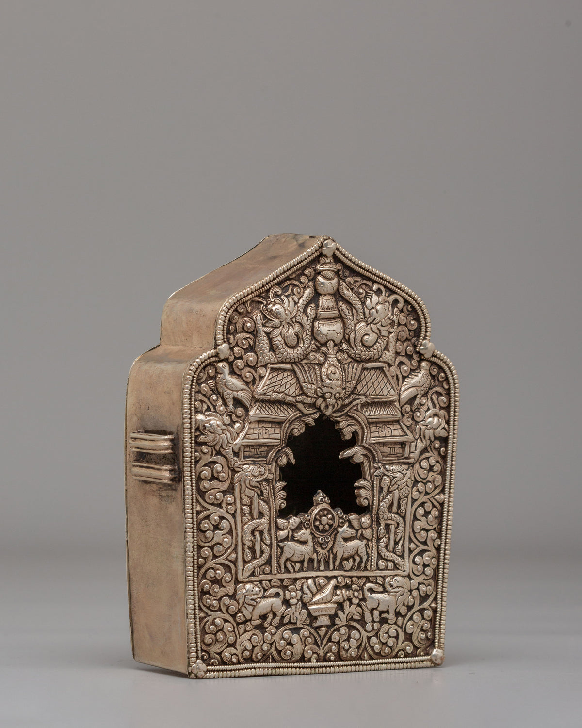 Sacred Himalayan Portable Shrine Ghau Box | Spiritual Protection Amulet