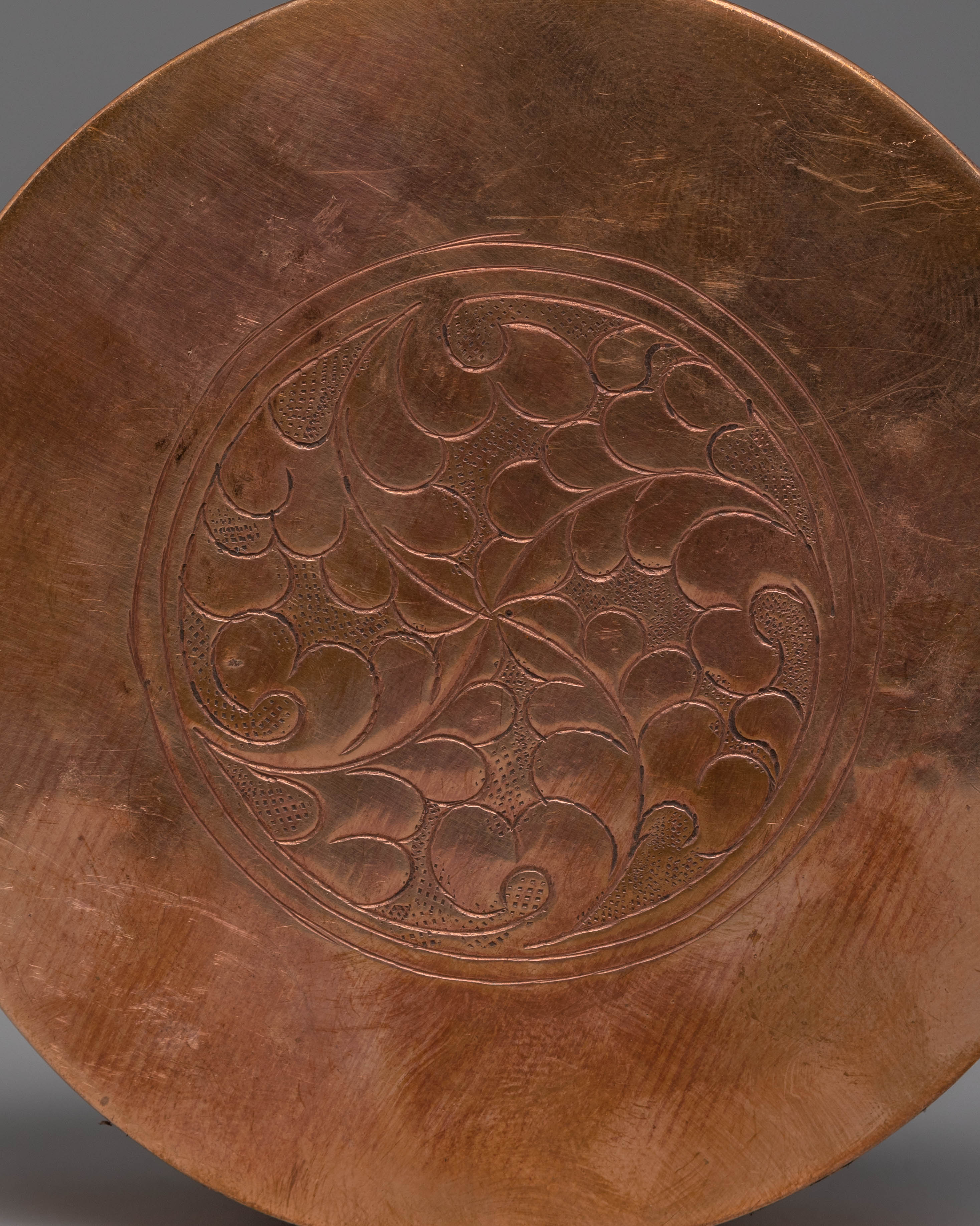 Handmade Buddhist Copper Ghau Box | Symbol of Protection