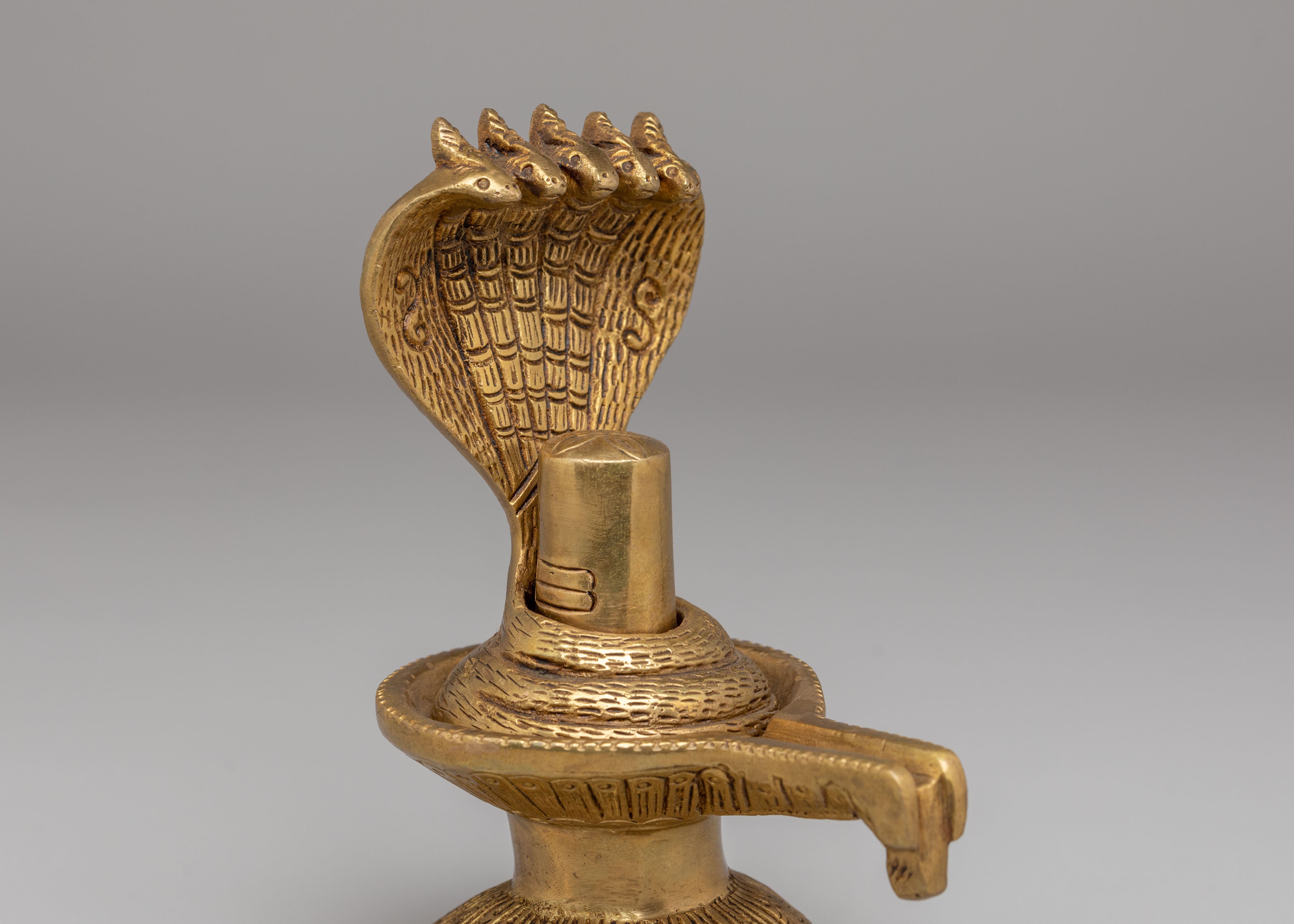 Shiva Linga Spiritual Decor | Handcrafted Hindu Deity Statue