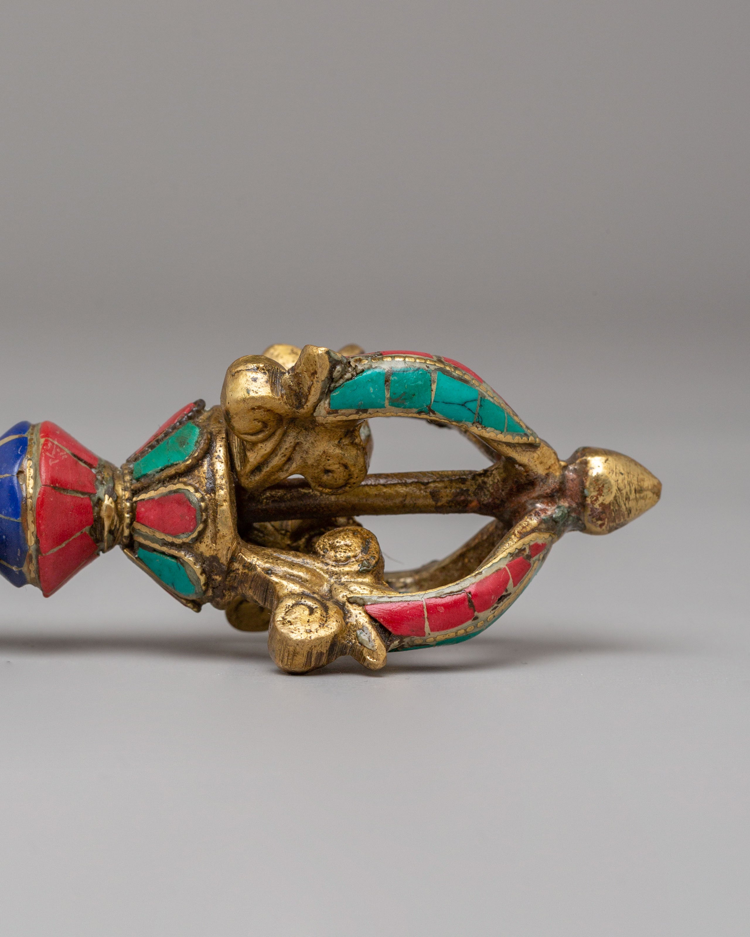 Buddhist Ritual Gemstone Vajra | Tibetan Dorje Symbol of Spiritual Power