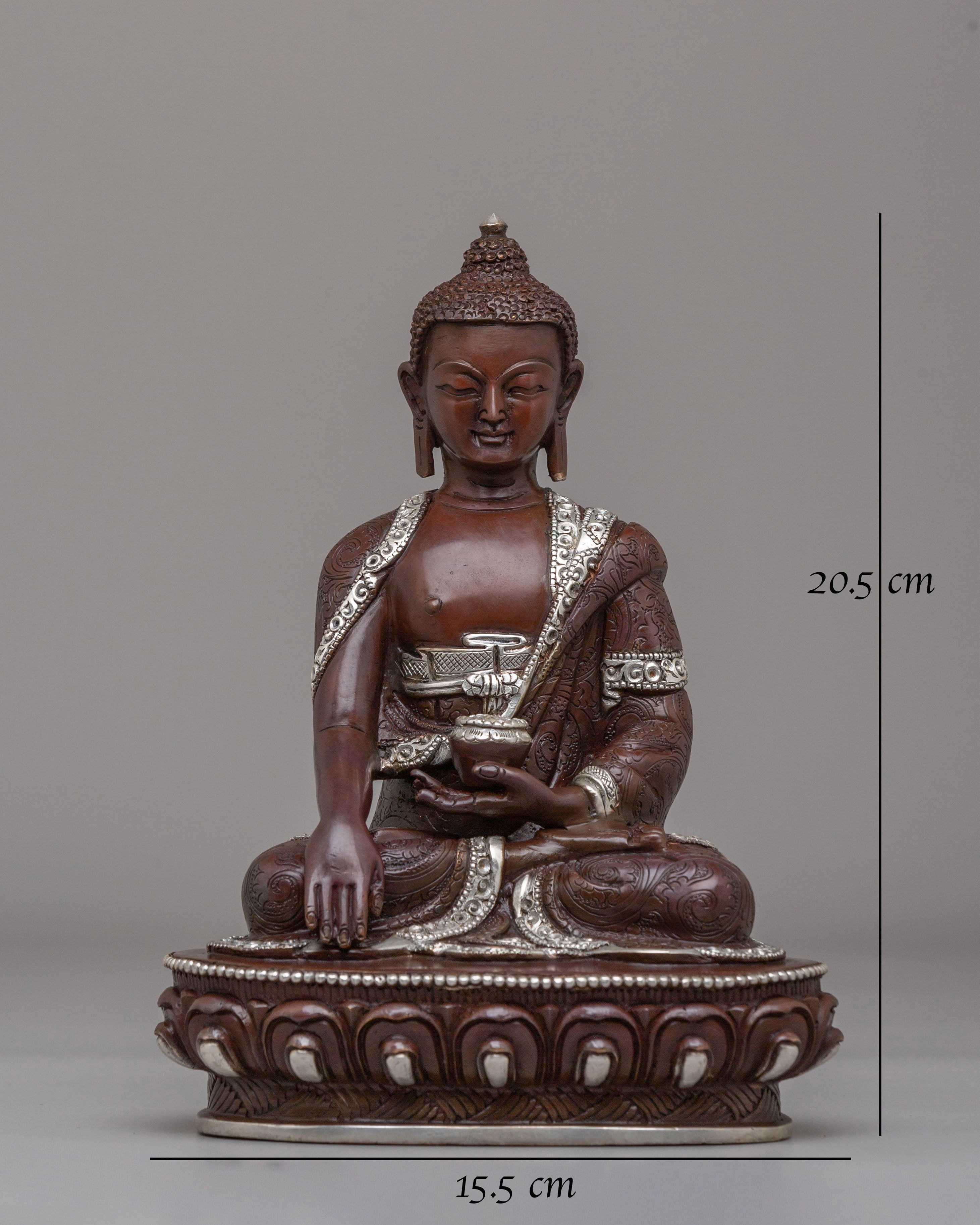 Dharma Guru Shakyamuni Buddha Statue | Tibetan Meditation Sculpture