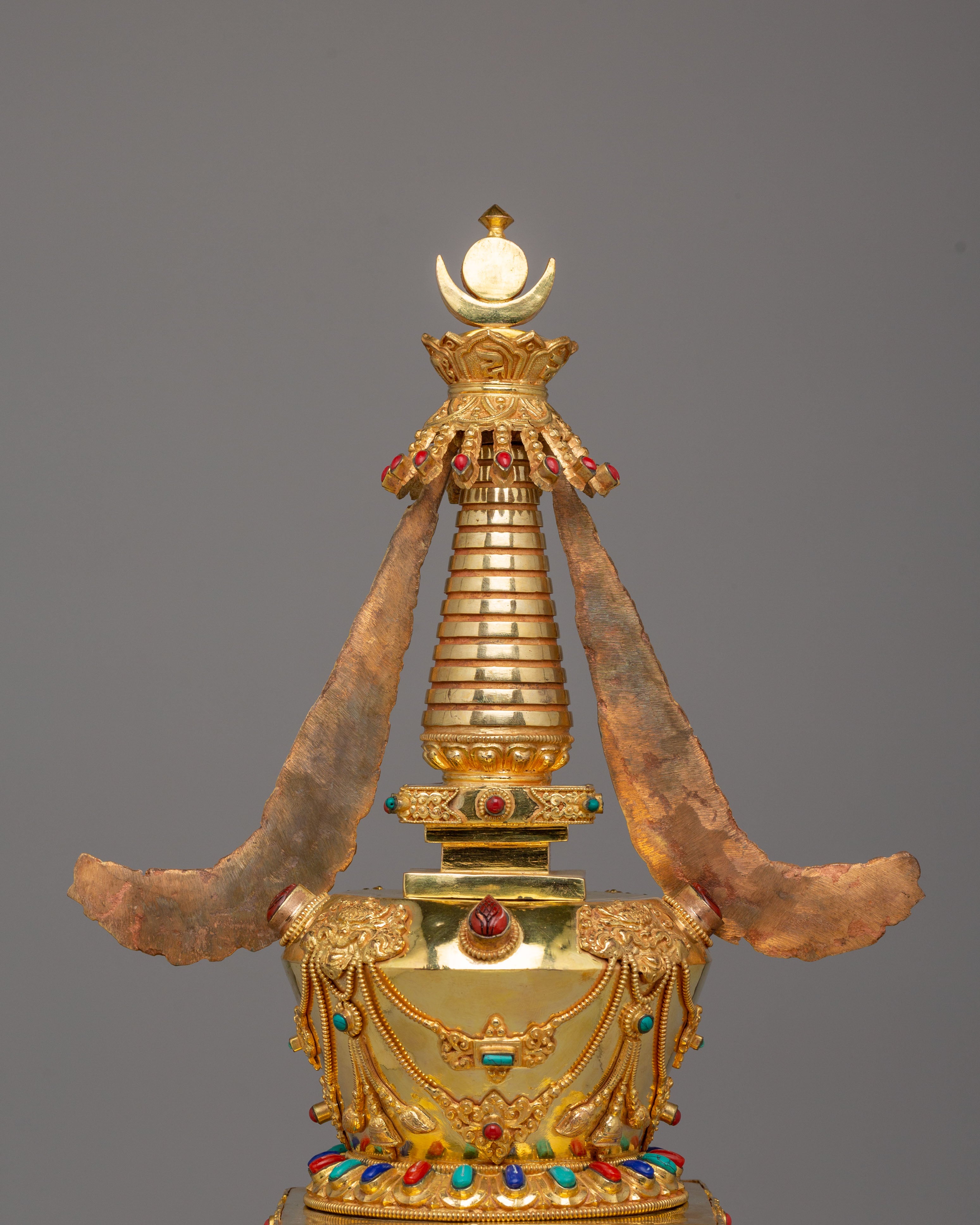 Handcrafted Ritual Enlightenment Stupa | Symbol of Peace & Spiritual Growth