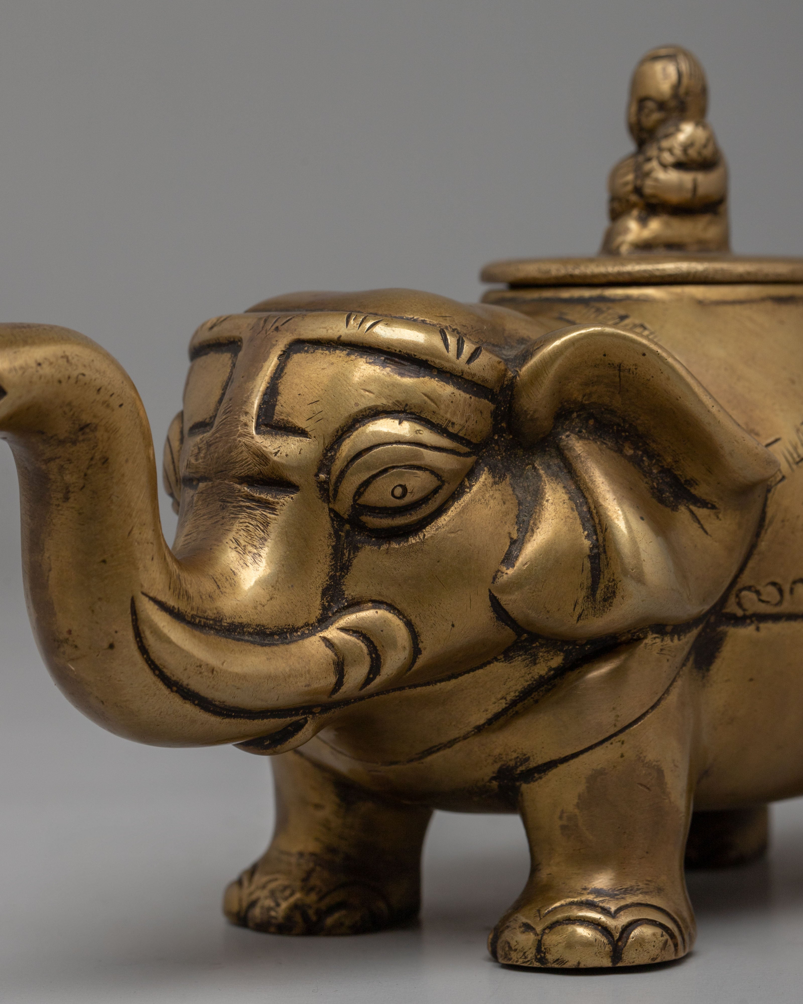 Himalayan Elephant Incense Burner | Traditional Handcrafted Decor