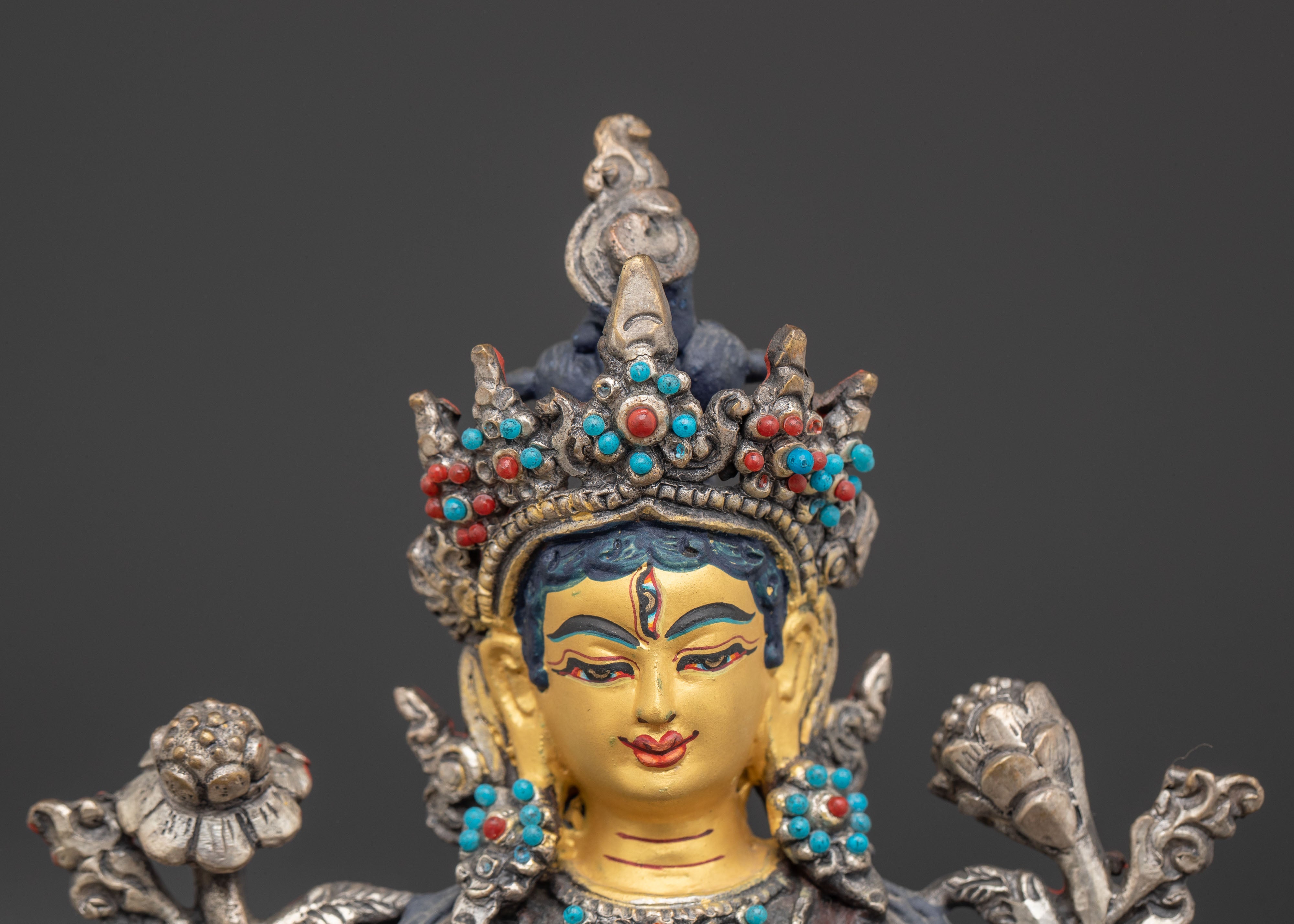 White Tara Protection Deity Statue | Spiritual Decor