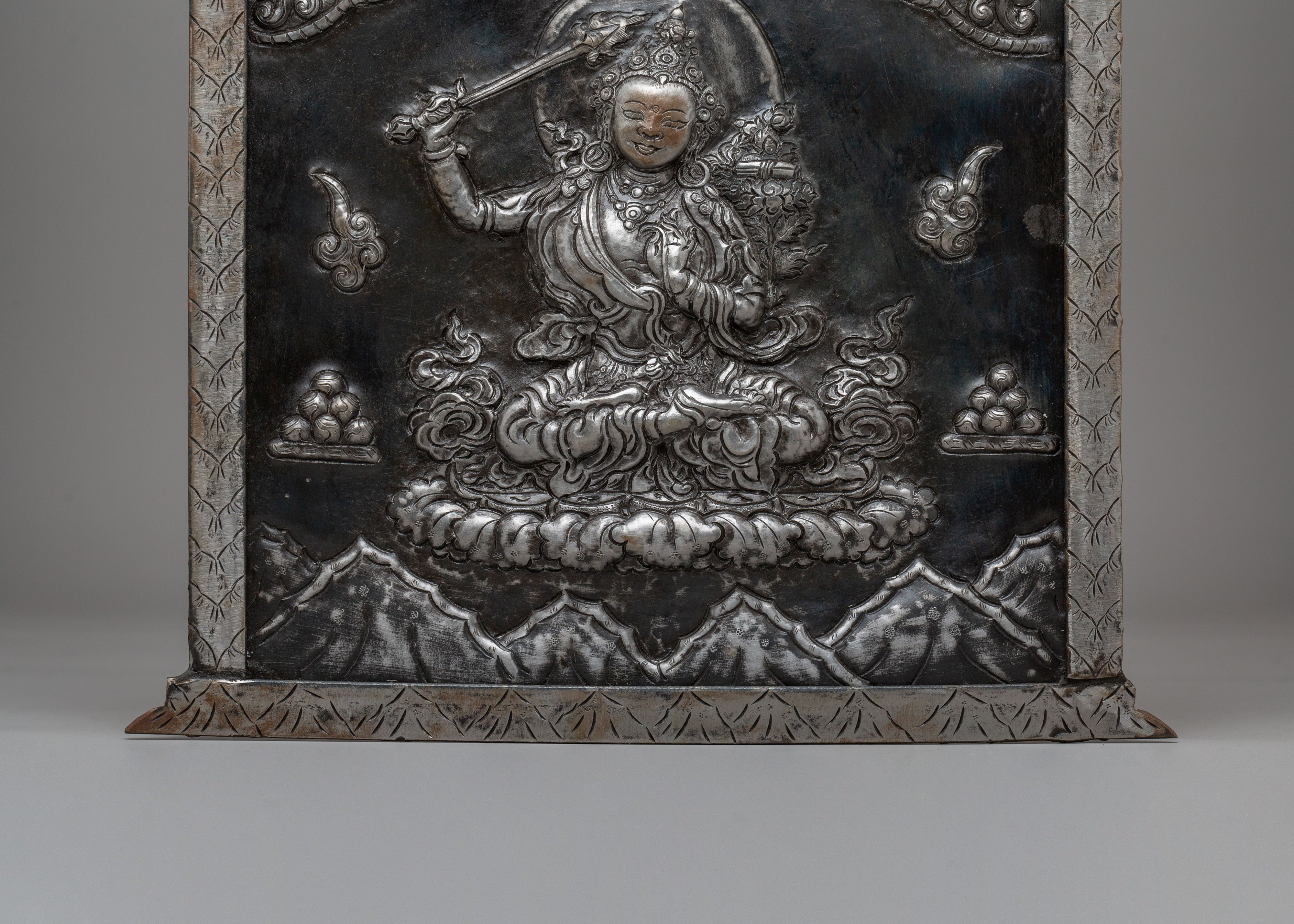 Sacred Manjushri Buddha Wall Hanging | Artwork for Your Space