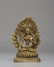 Handcrafted White Tara Statue