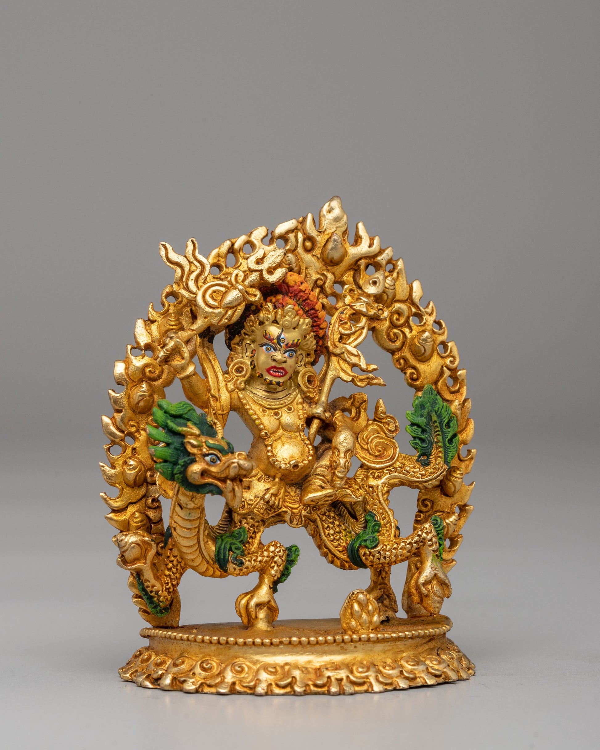 White Dzambhala Statue for Altar