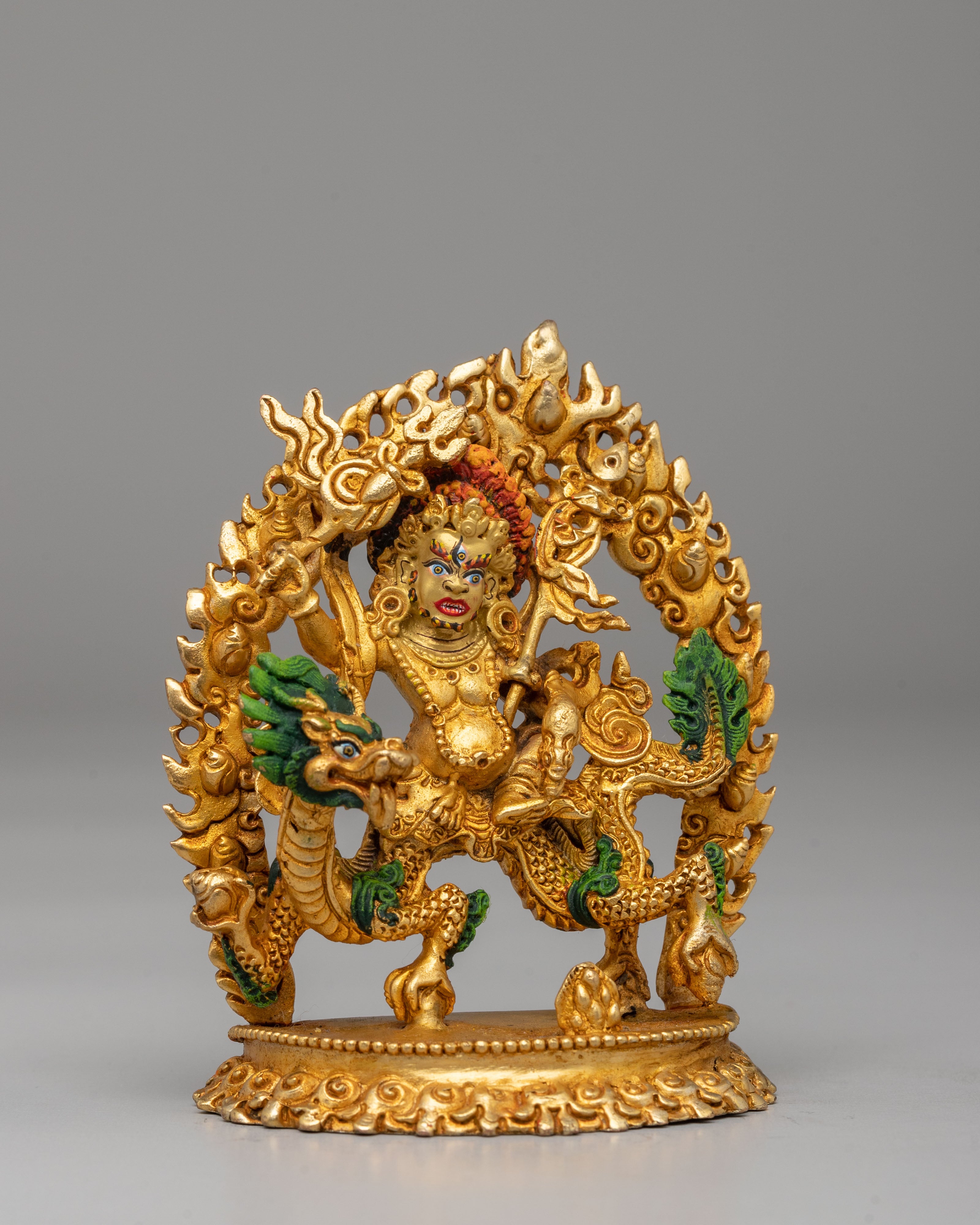 White Dzambhala Statue for Altar