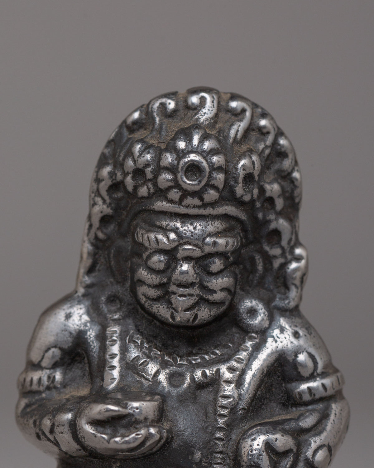 Traditional Black Dzambhala Statue | Tibetan Wealth Deity