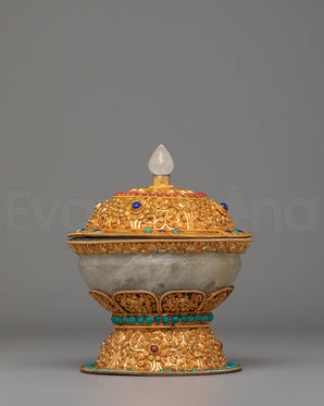 Sacred Tibetan Handcrafted Rice Pot