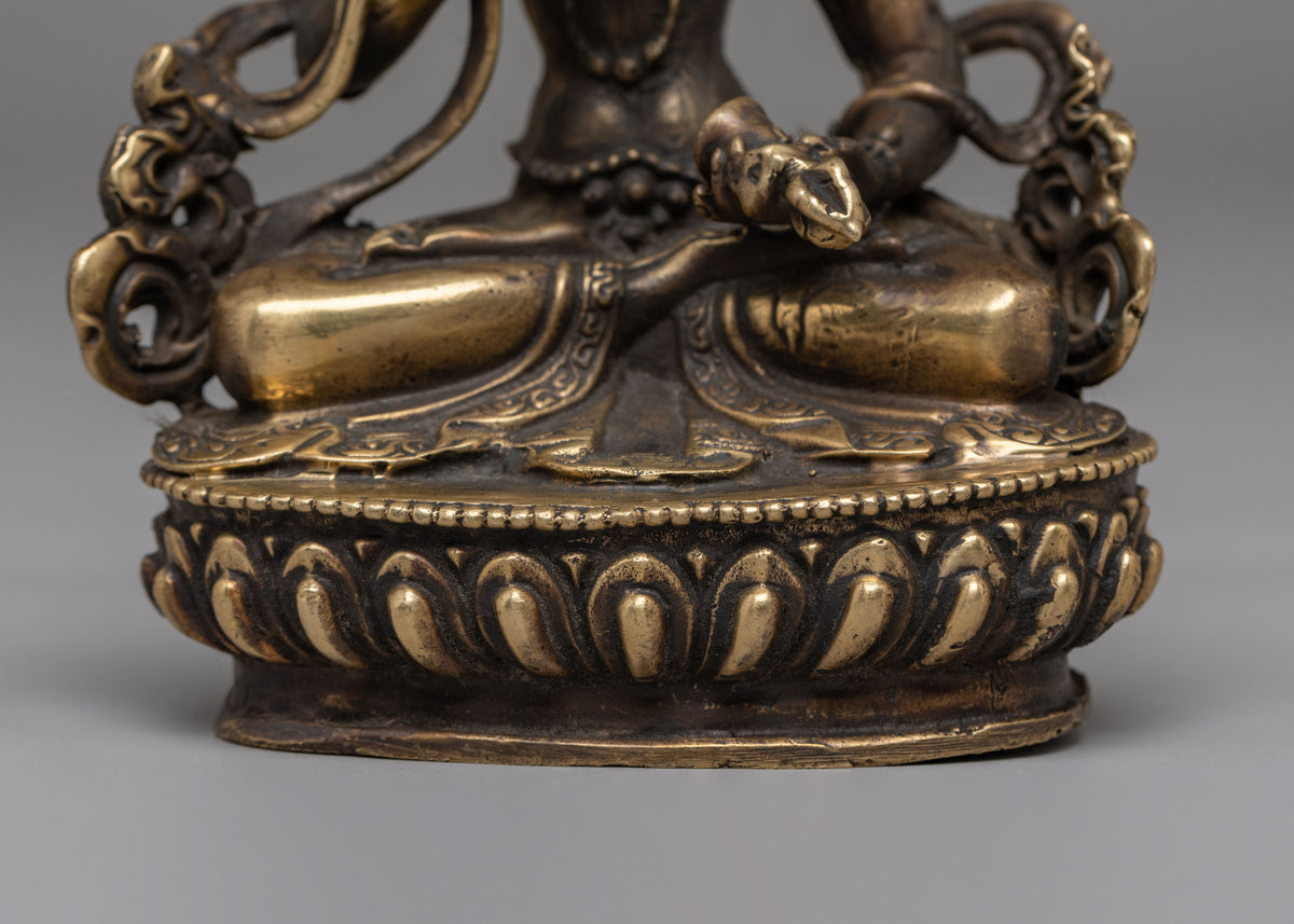 Tibetan Vajrasattva Purification Statue | Handcrafted Buddhist Art