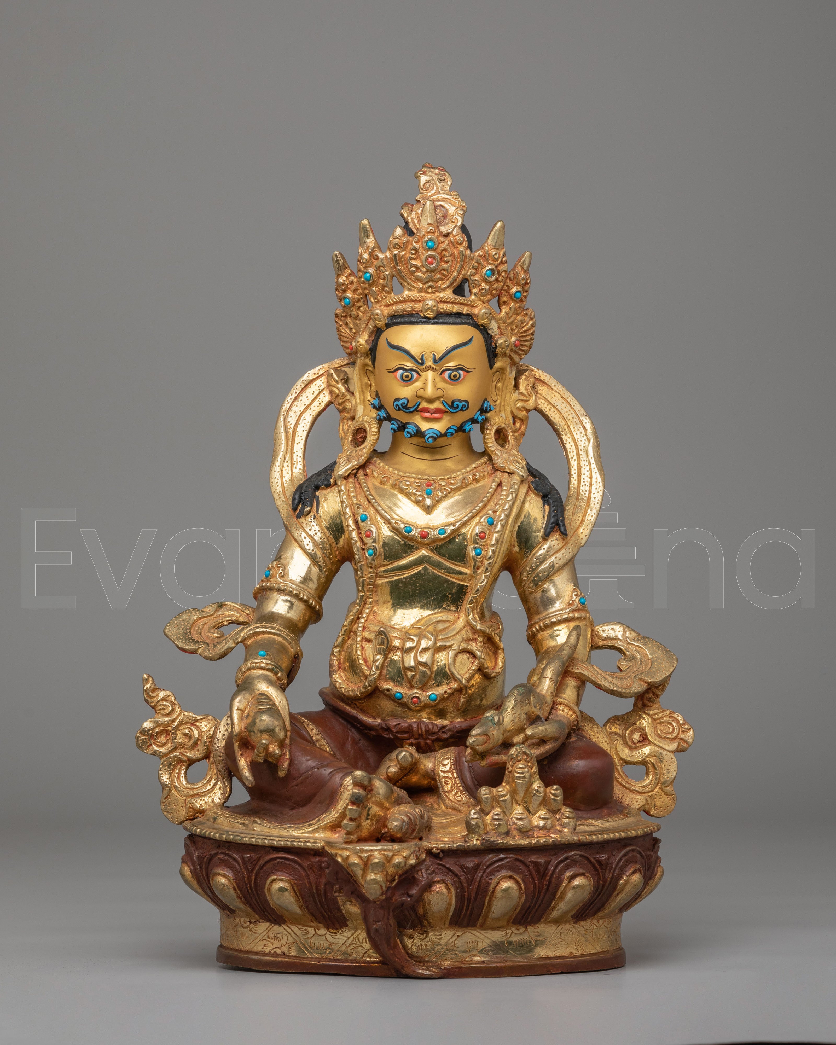 Sacred Buddhist Dzambhala Deity Statue