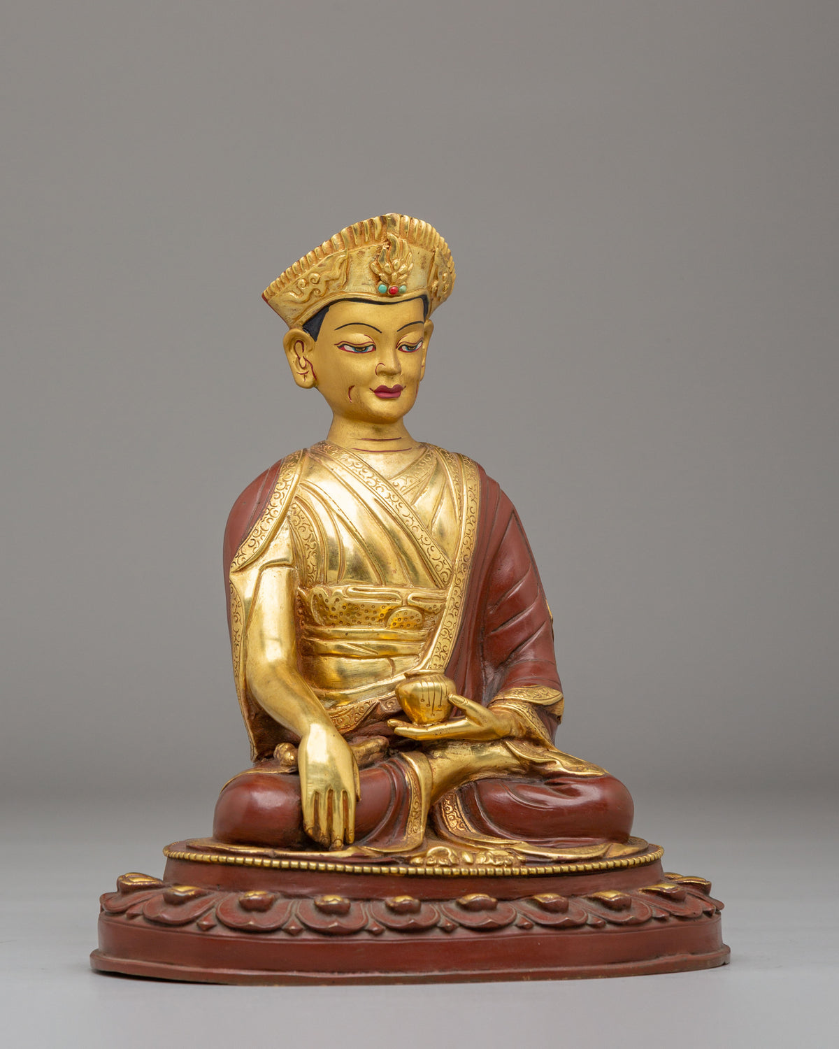 Handmade Buddhist Master Statue | Tibetan Artwork
