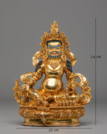 Handcrafted Copper Artwork of Dzambhala