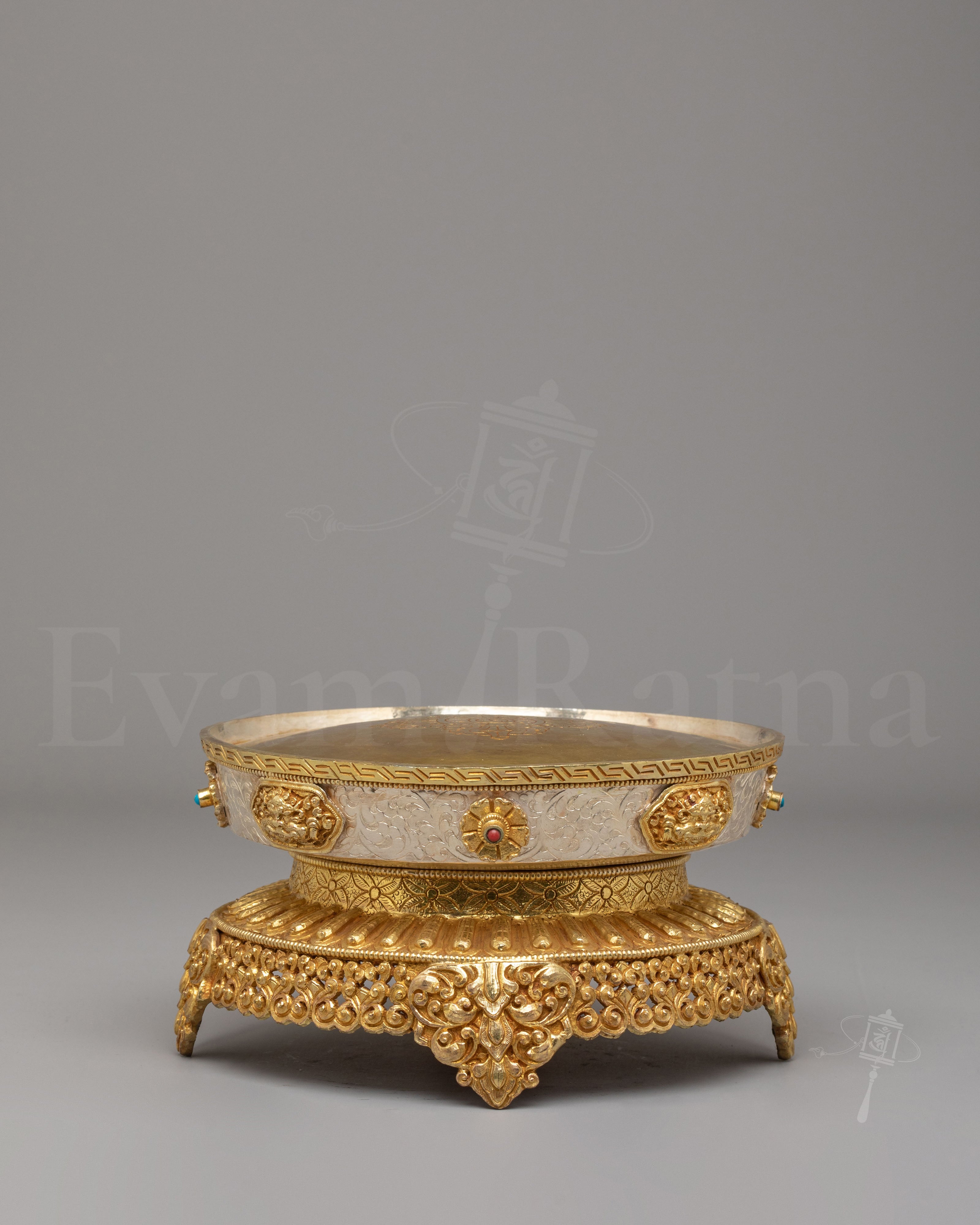 Tibetan Buddhist Mandala Offering Base