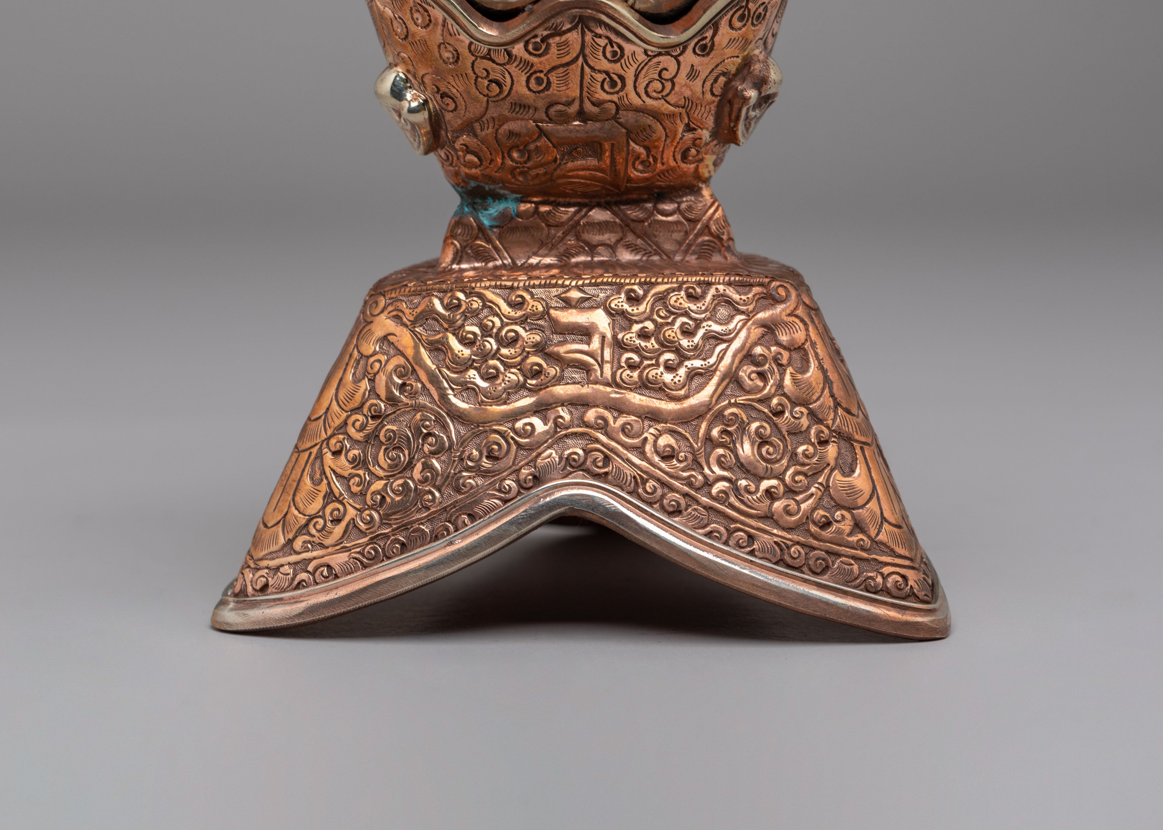 Handcrafted Kapala Tantric Offering Vessel | Tibetan Ritual Tool