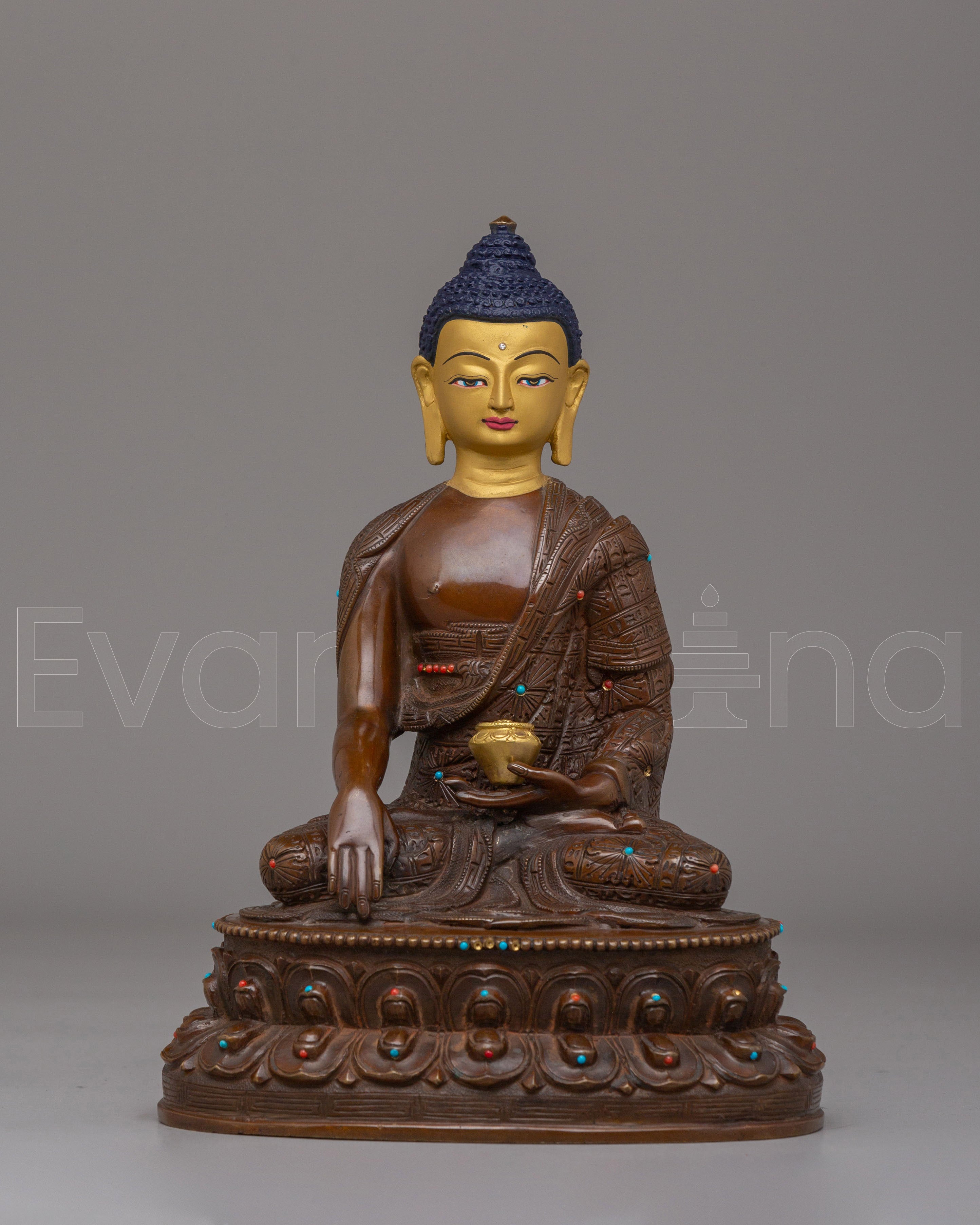 Handcrafted Shakyamuni Buddha Sculpture 