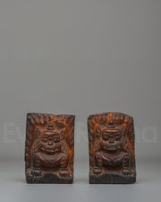 Sacred Guardian Lion Statue Set