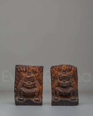 Sacred Guardian Lion Statue Set