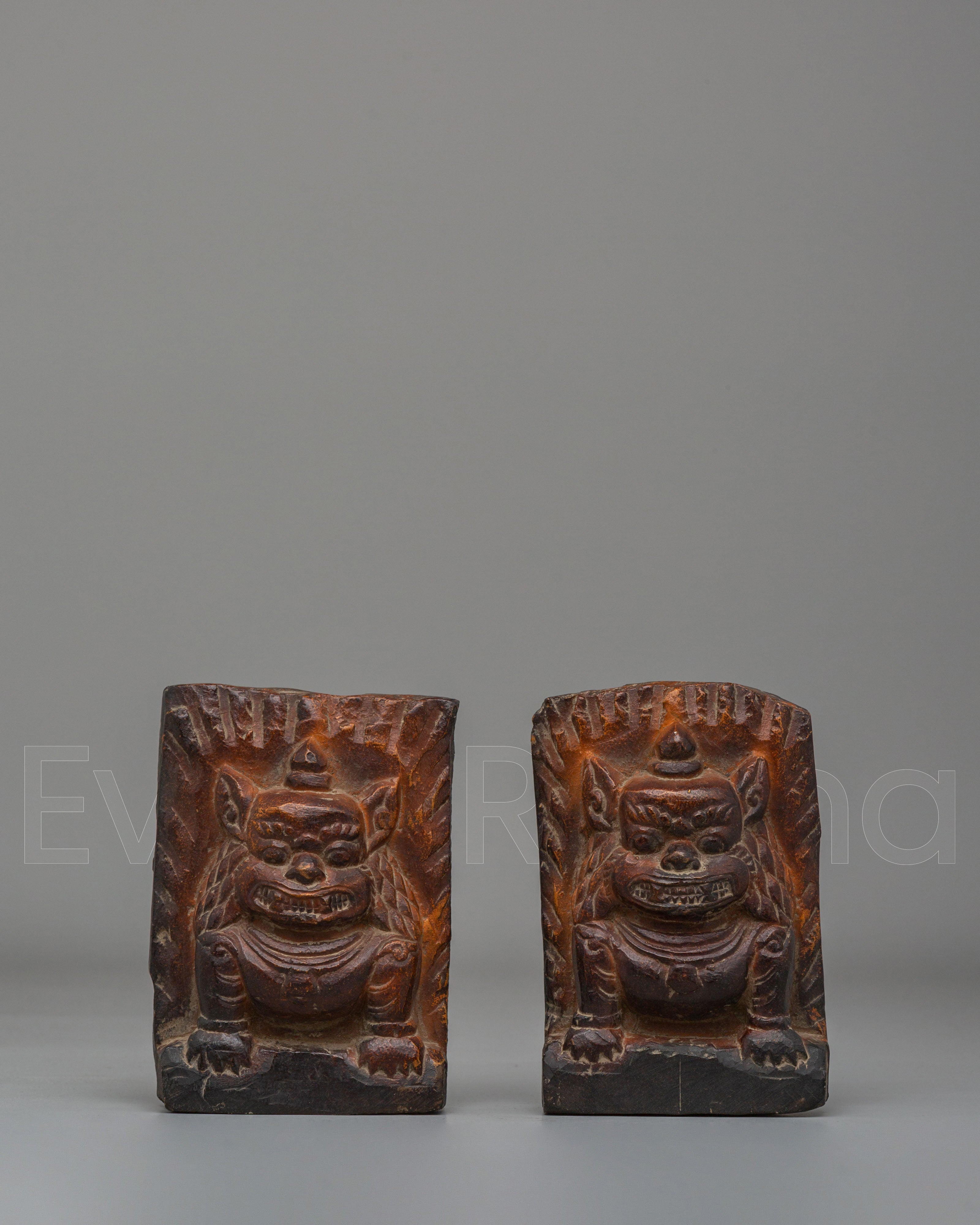 Sacred Guardian Lion Statue Set