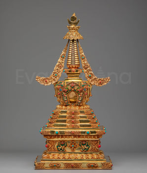 Golden Stupa for Ritual Use