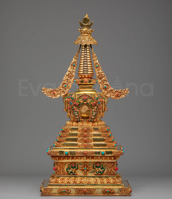 Golden Stupa for Ritual Use