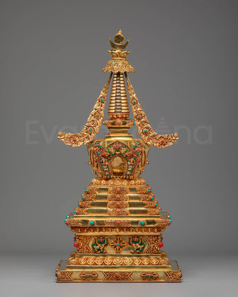 Golden Stupa for Ritual Use