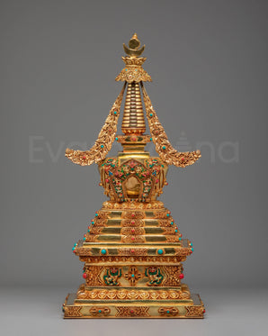 Golden Stupa for Ritual Use