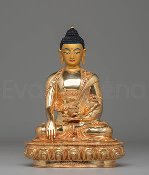 Shakyamuni Buddha Copper Statue for Decor