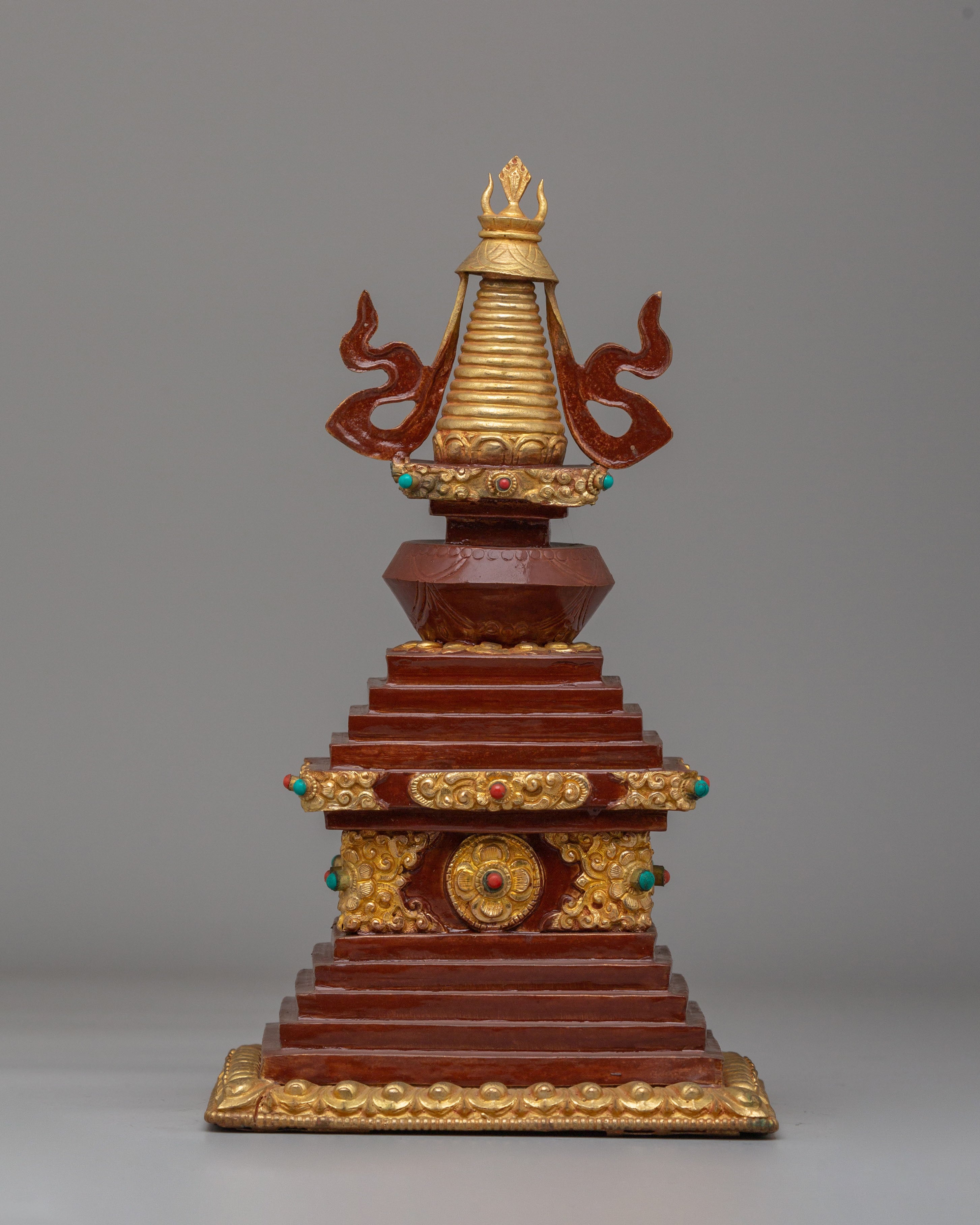 Handcrafted Sacred Altar Enlightenment Stupa | Symbol of Inner Peace