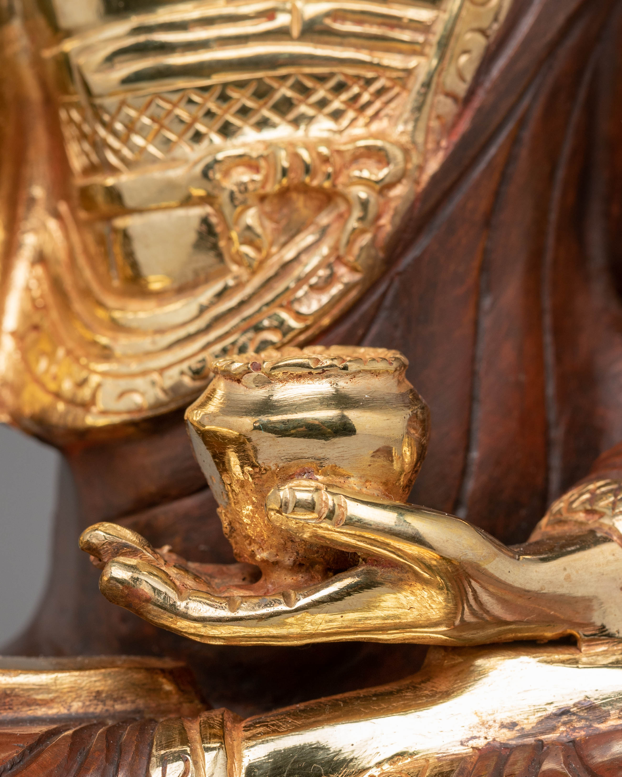 Handmade Copper Statue of Shakyamuni Buddha | Symbol of Enlightenment