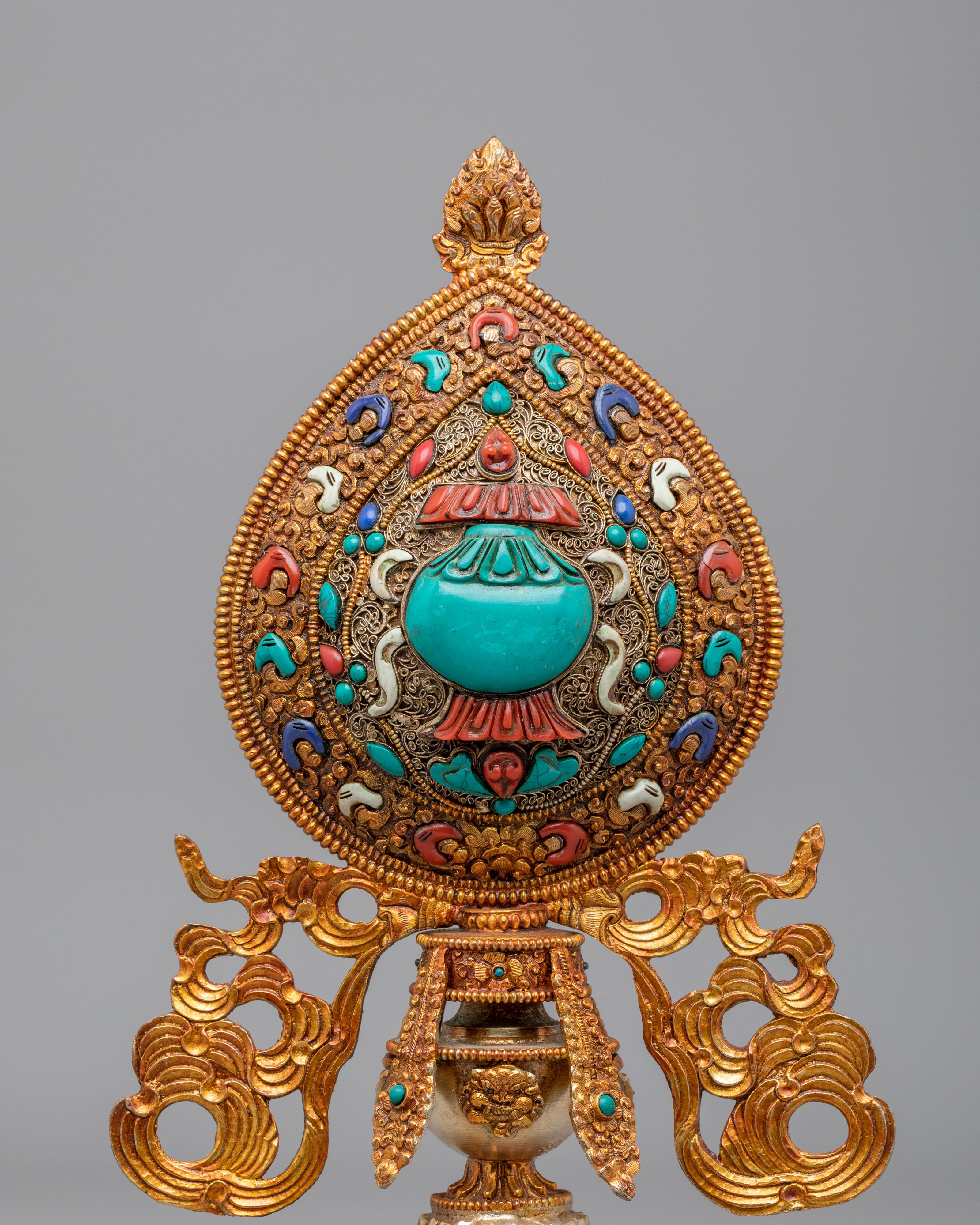 Sacred Ashtamangala Set for Altar | Tibetan Eight Auspicious Symbols Set
