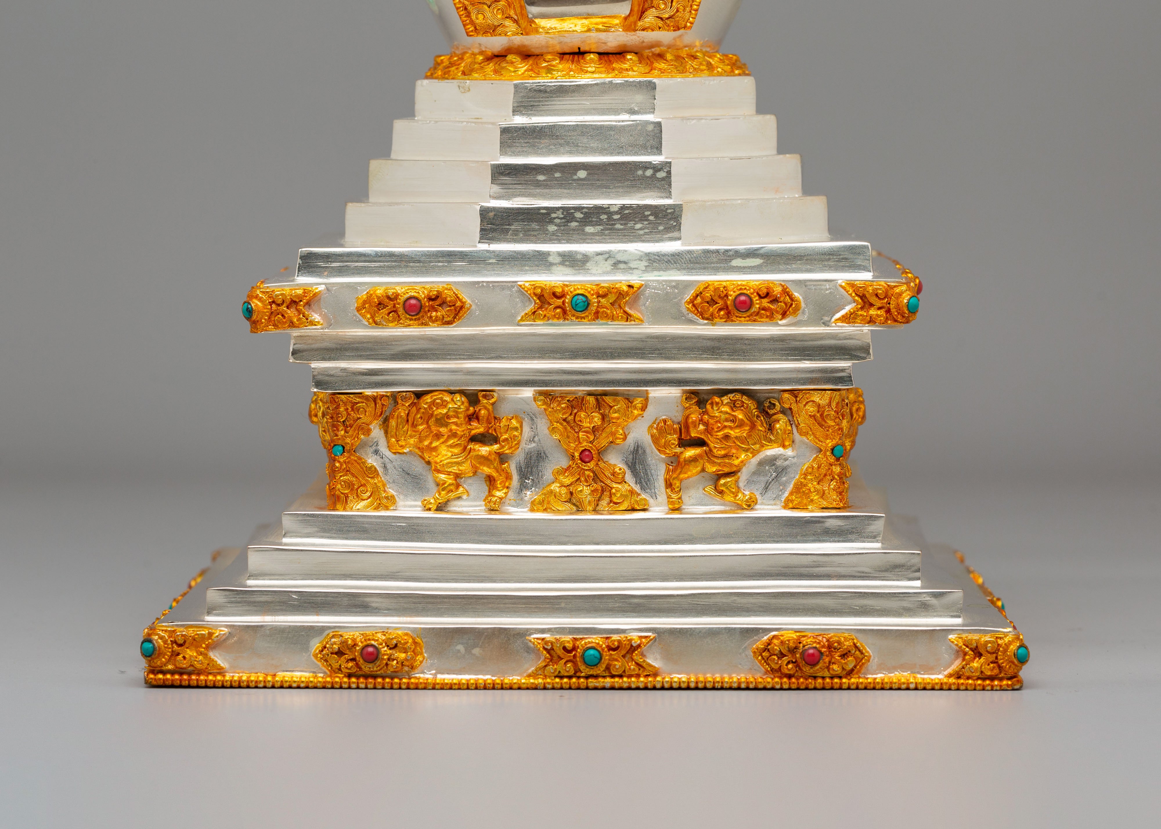 Traditional Handmade Stupa | Sacred Tibetan Buddhist Shrine Decor