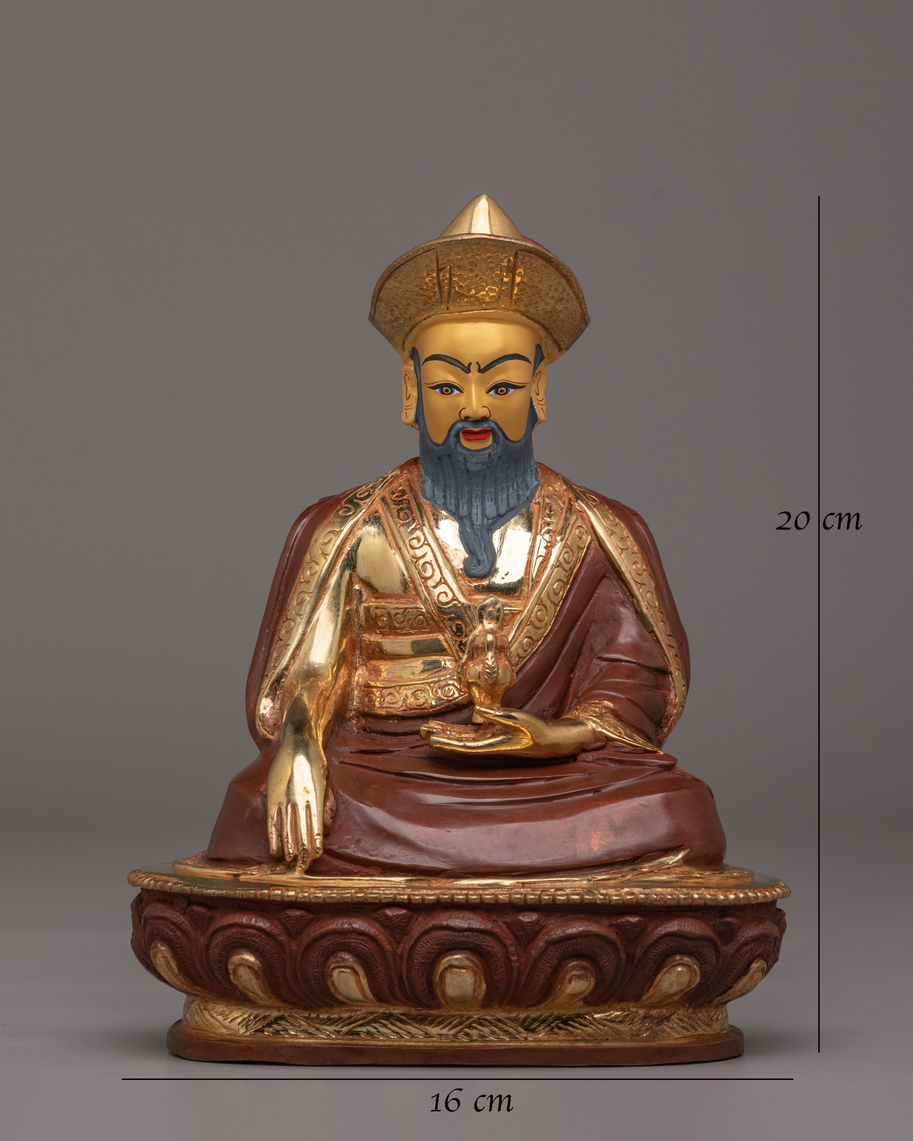 Handcrafted Sacred Guru Shapdum Statue | A Symbol of Divine Guidance