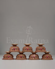Tibetan Altar Offering Bowl Set  