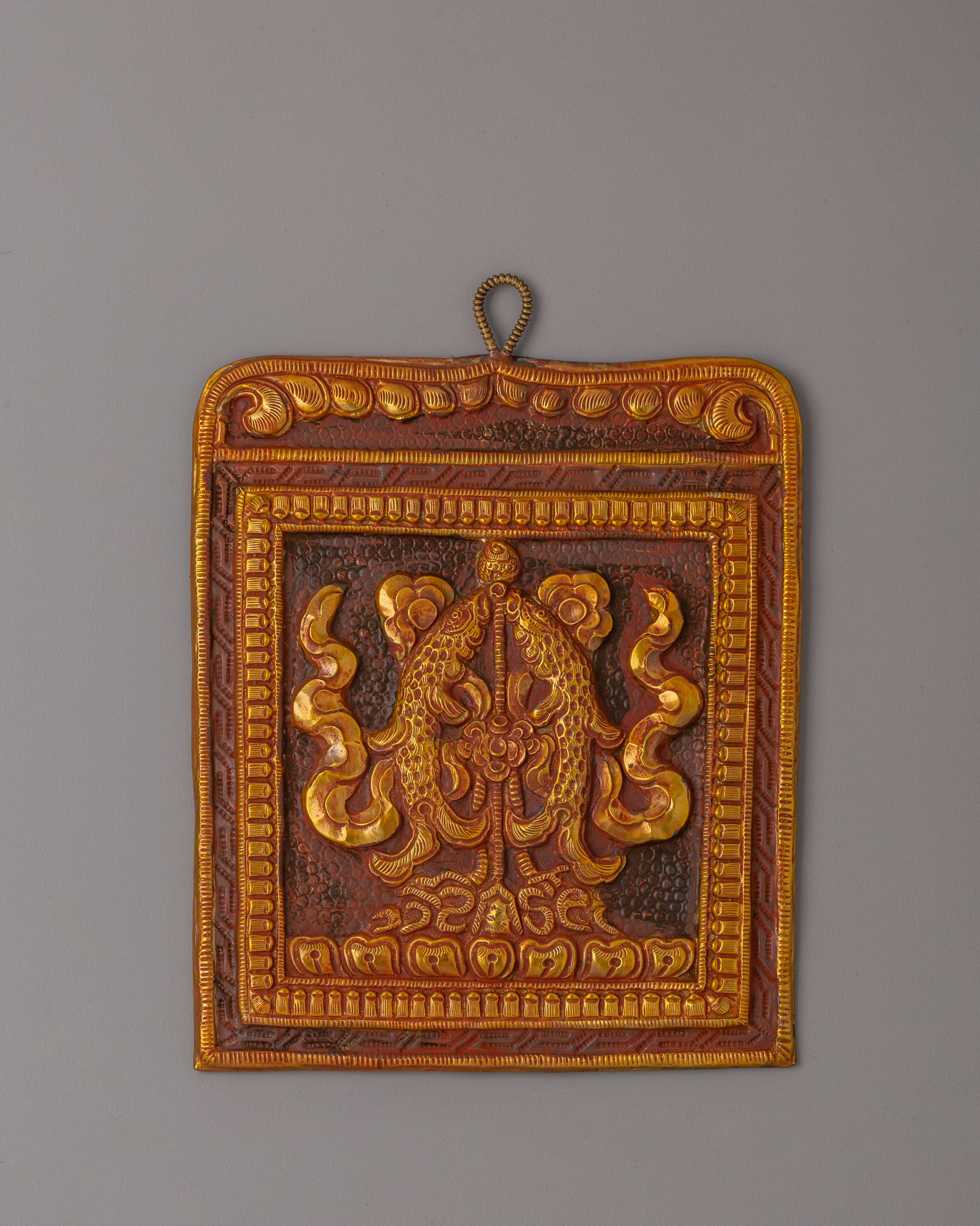Eight Auspicious Symbols Locket | Symbolic Jewelry for Blessings