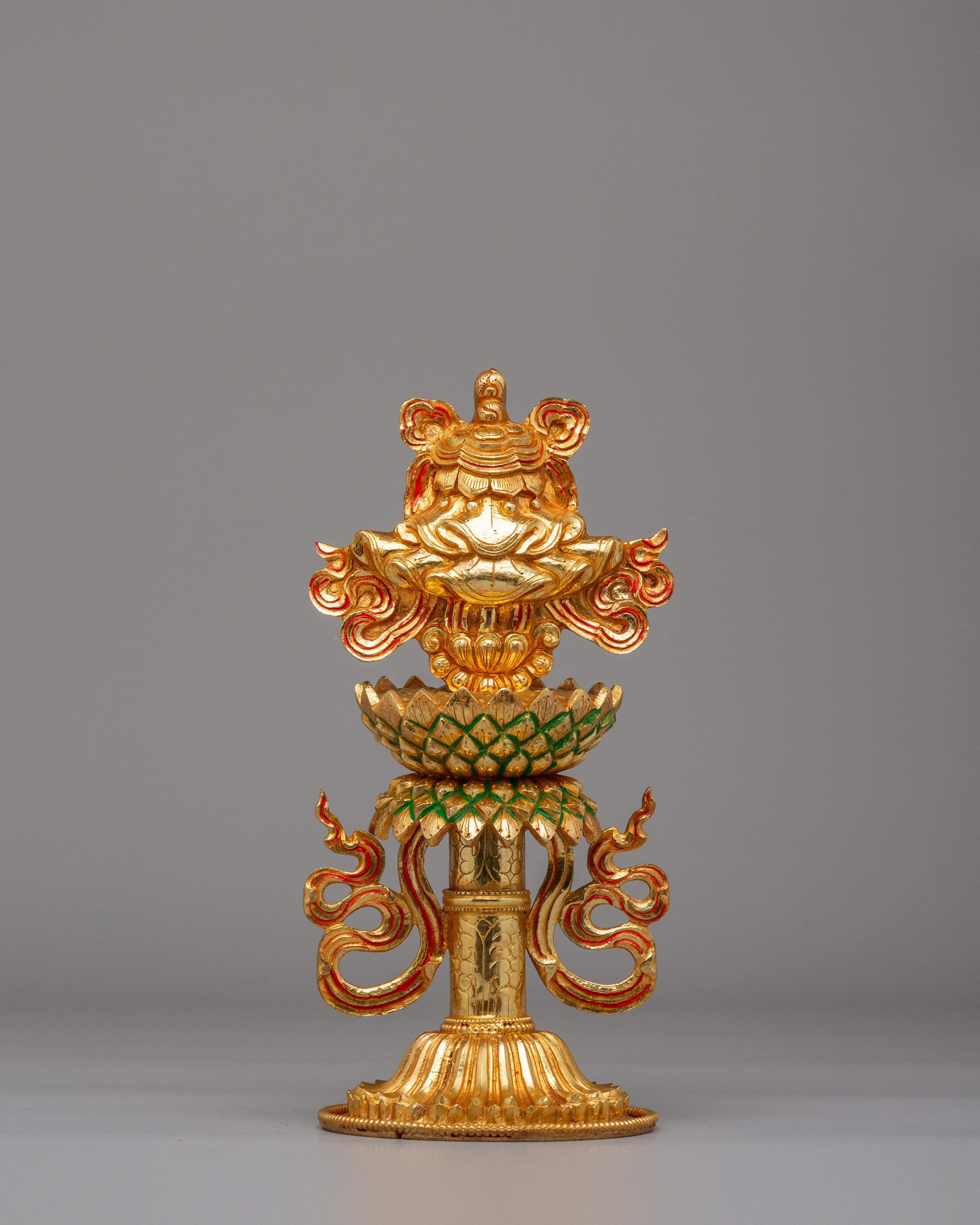Buddhist Eight Symbols Sculpture Set | A Sacred Representation of Spiritual Blessings