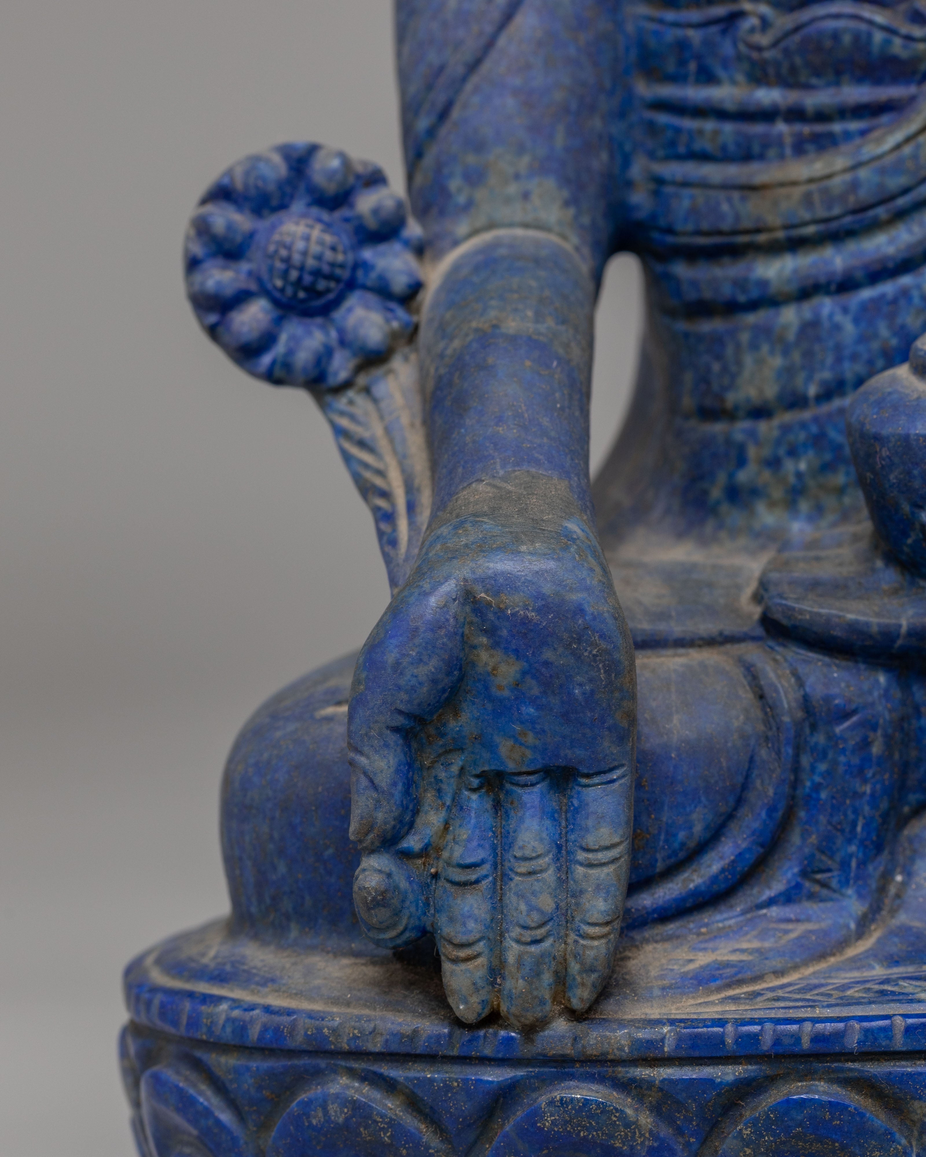 Bhaisajyaguru Medicine Buddha Sculpture | Tibetan Healing Deity