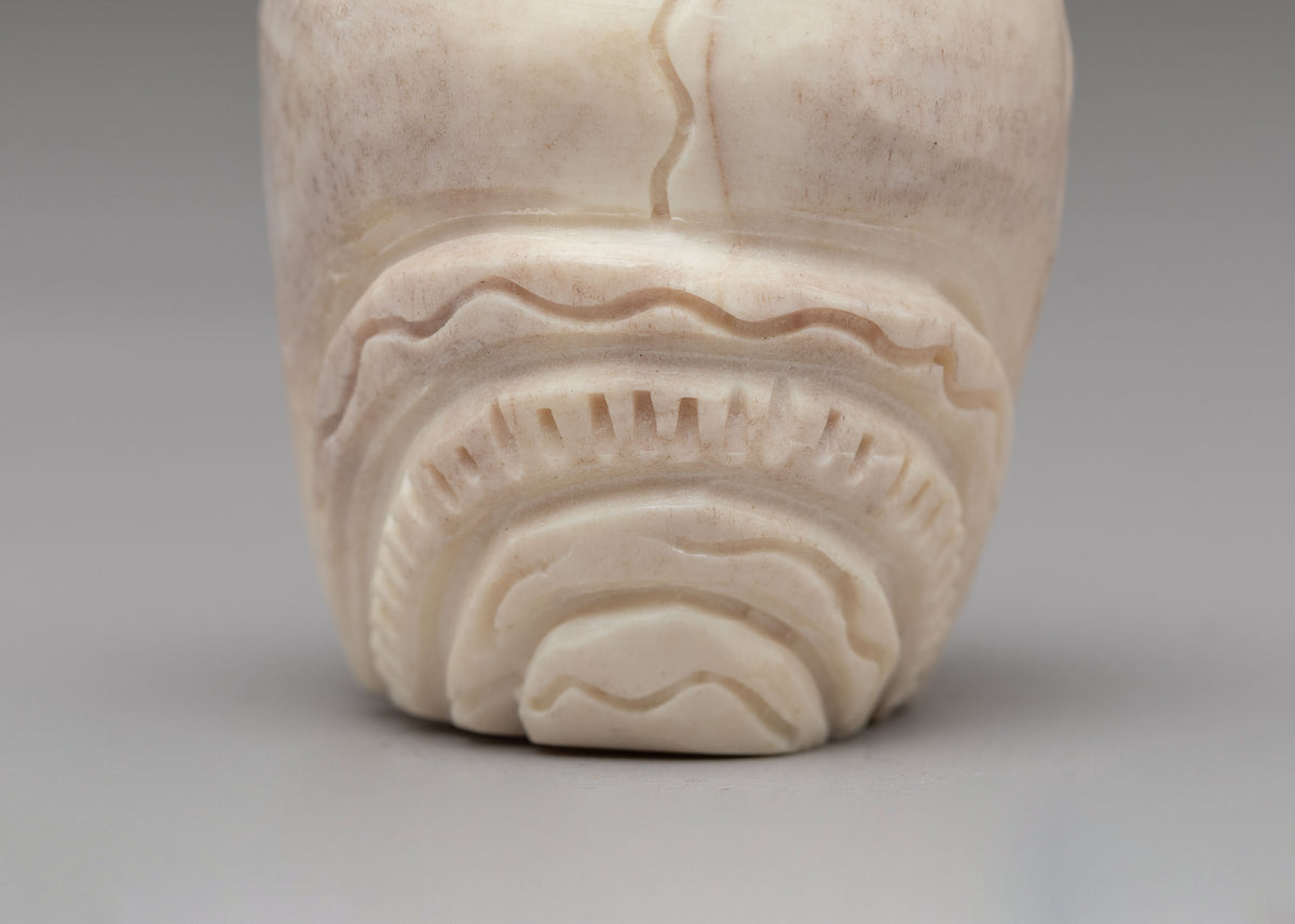 Buddhist Skull Sculpture | Handcrafted Skull Art for Meditation