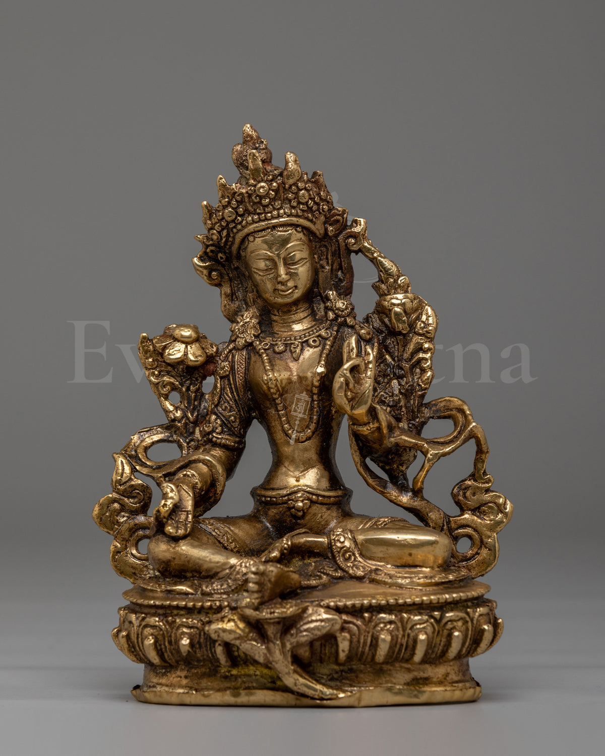 Spiritual Green Tara Buddhist Sculpture 