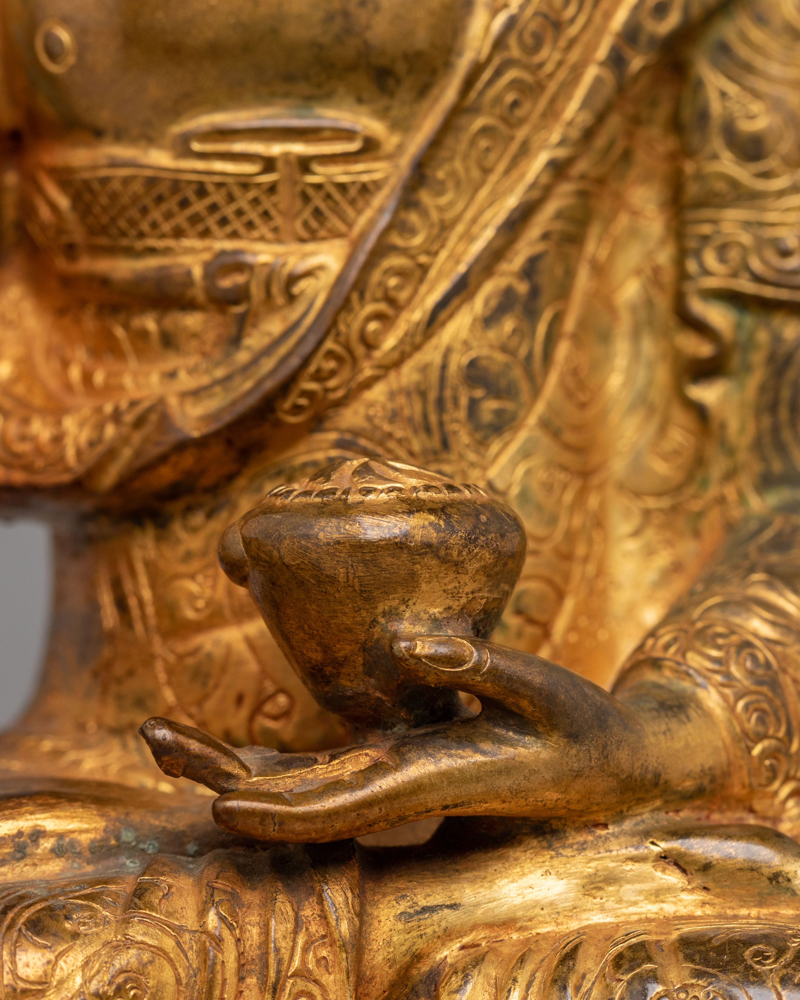 Spiritual Shakyamuni Buddha Enlightened Sculpture | Dharma Statue